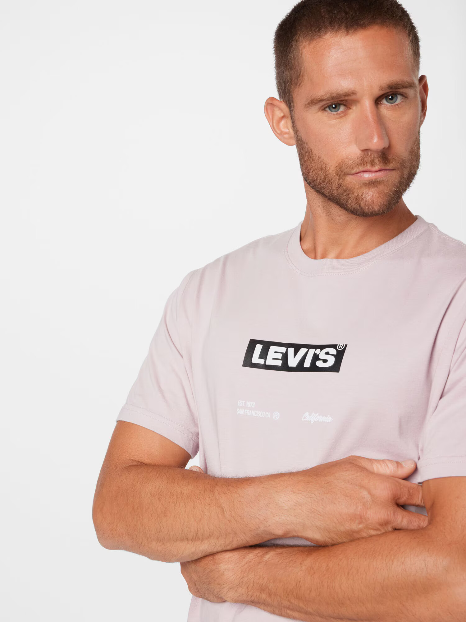 LEVI'S Tričko sivá melírovaná / pastelovo fialová - Pepit.sk