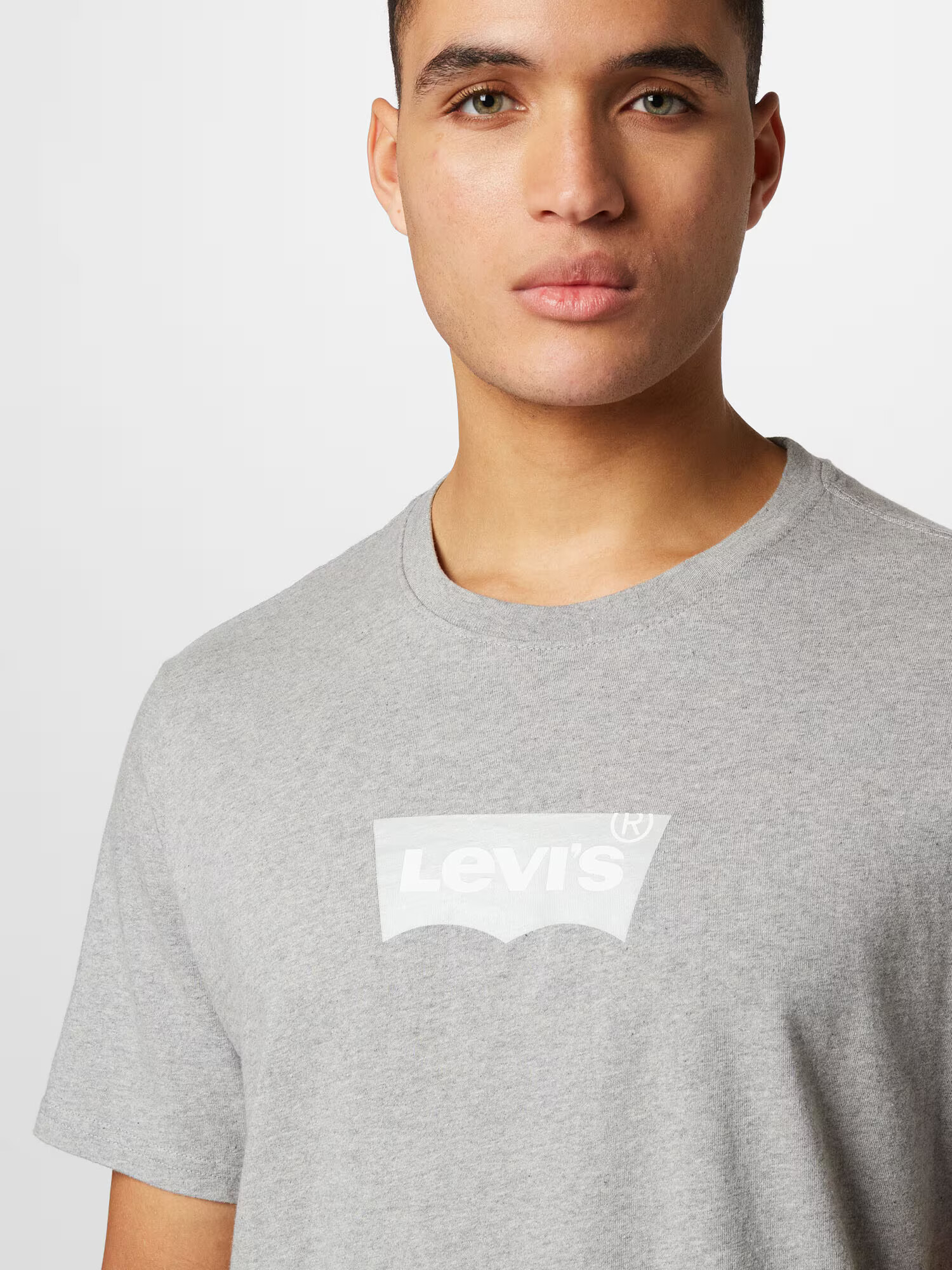 LEVI'S Tričko 'SS RELAXED FIT TEE MULTI-COLOR' sivá / sivá melírovaná / biela - Pepit.sk