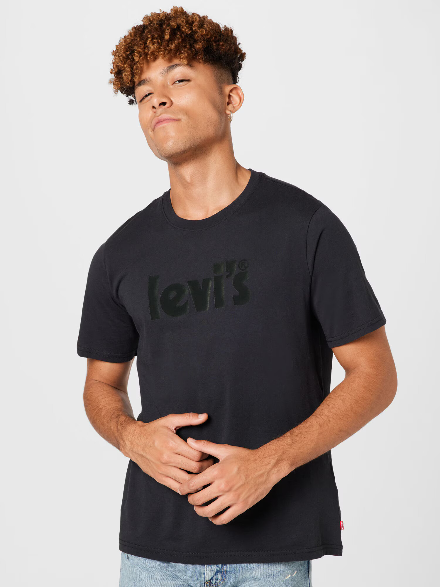 LEVI'S Tričko 'SS RELAXED FIT TEE BLACKS' čierna / čierna melírovaná - Pepit.sk