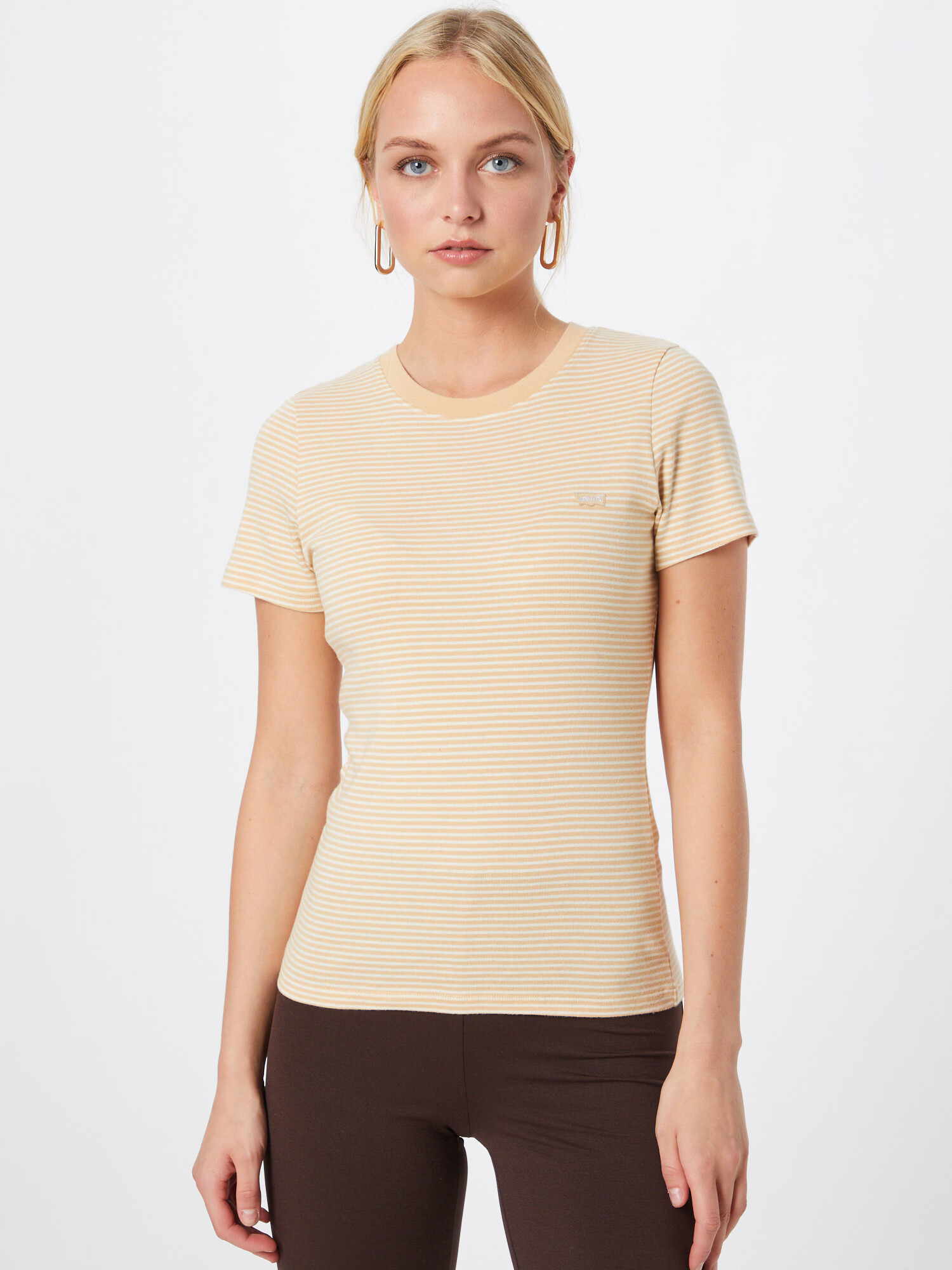 LEVI'S Tričko 'SS RIB BABY TEE NEUTRALS' svetlobéžová / medová - Pepit.sk