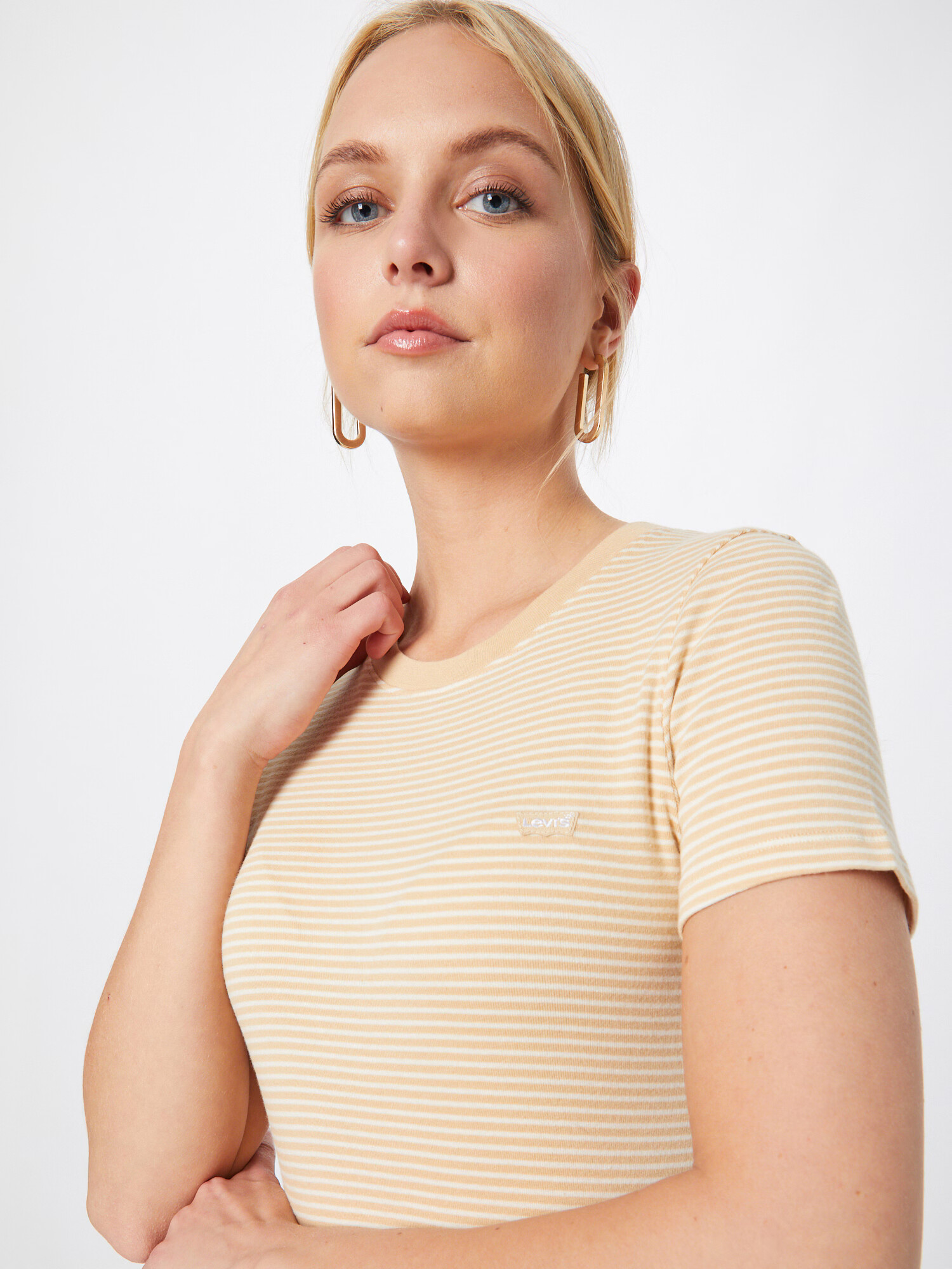 LEVI'S Tričko 'SS RIB BABY TEE NEUTRALS' svetlobéžová / medová - Pepit.sk