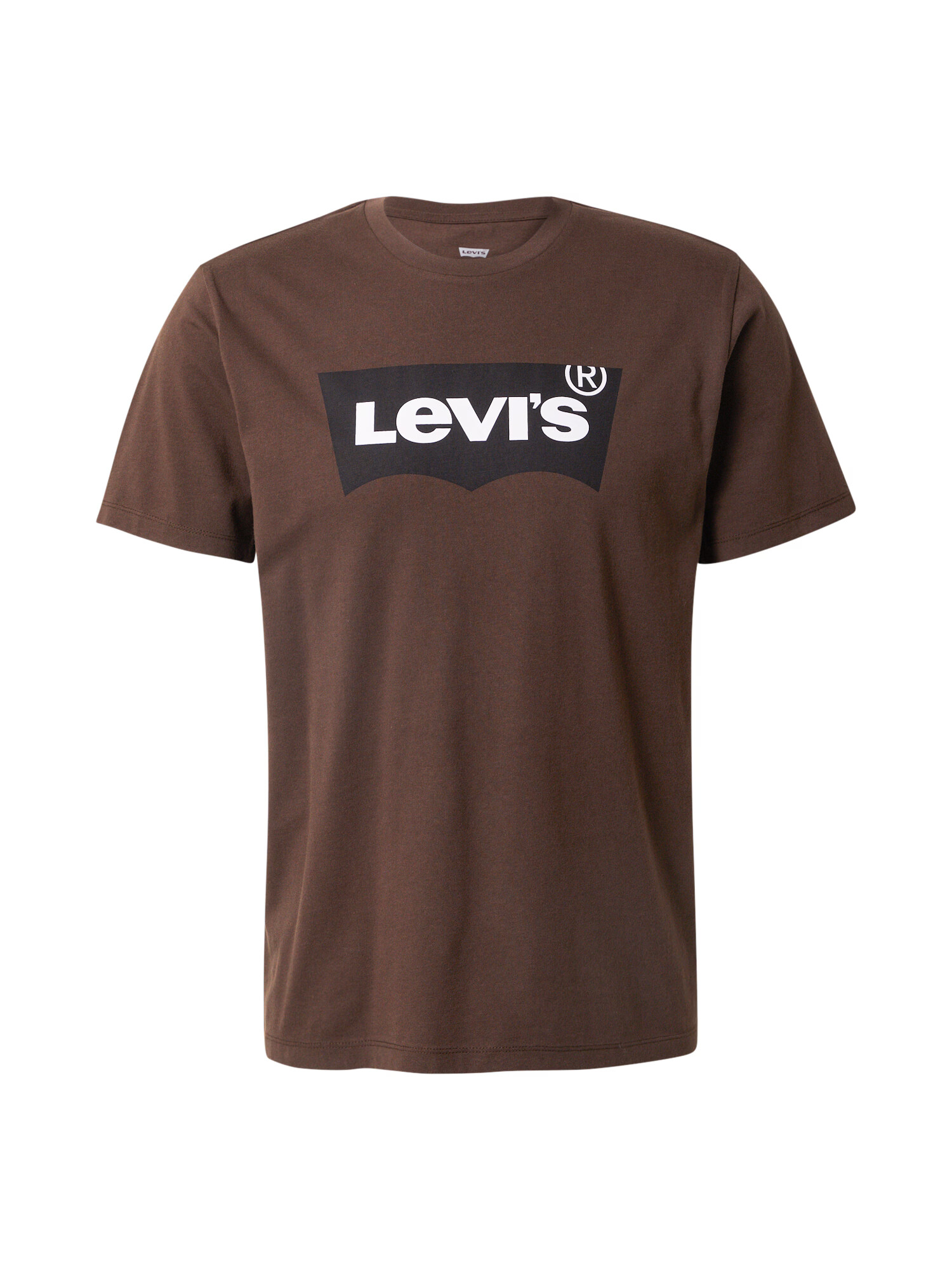 LEVI'S Tričko 'GRAPHIC CREWNECK TEE NEUTRALS' tmavohnedá / čierna / biela - Pepit.sk