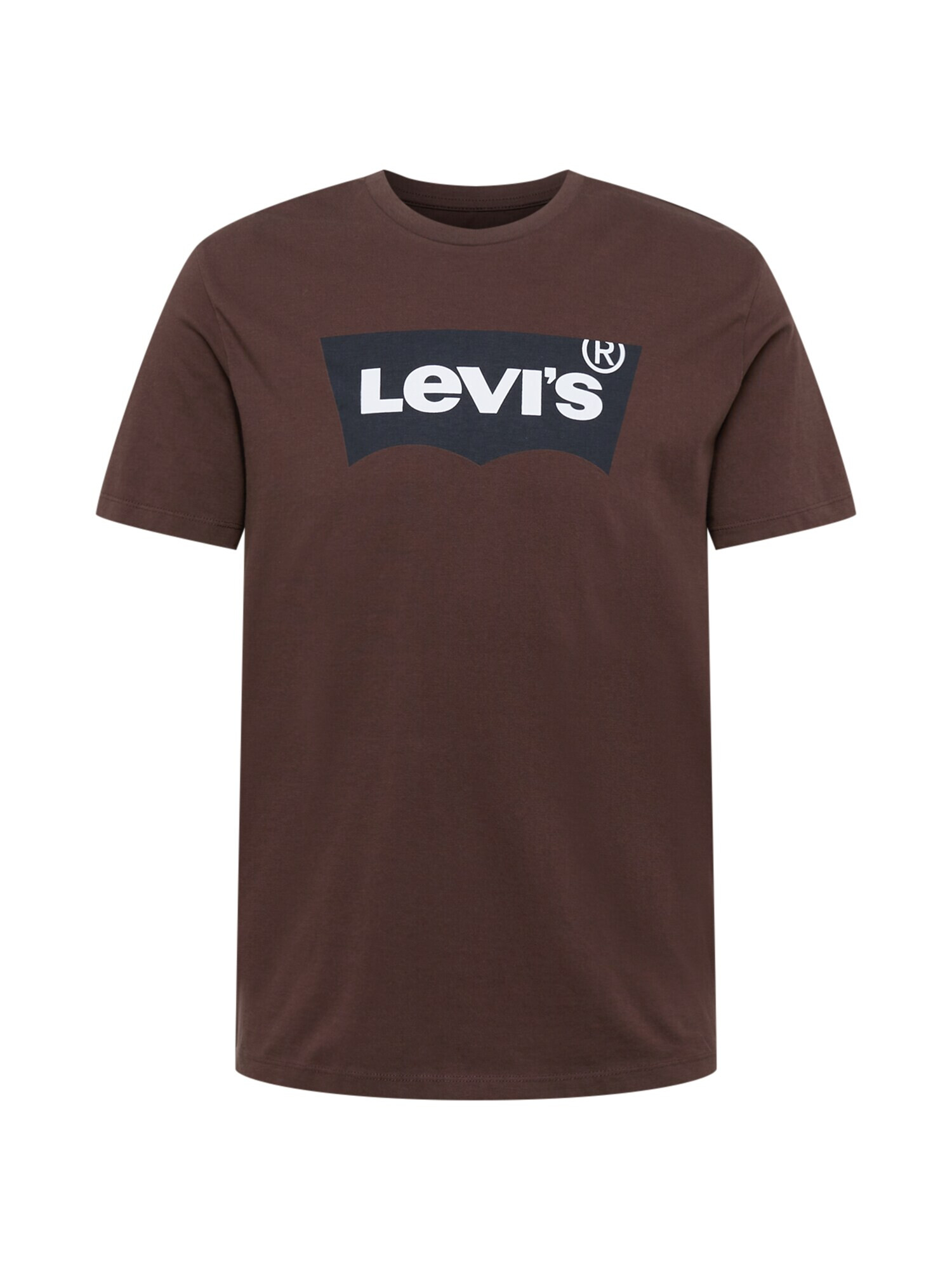 LEVI'S Tričko 'GRAPHIC CREWNECK TEE NEUTRALS' tmavohnedá / čierna / biela - Pepit.sk