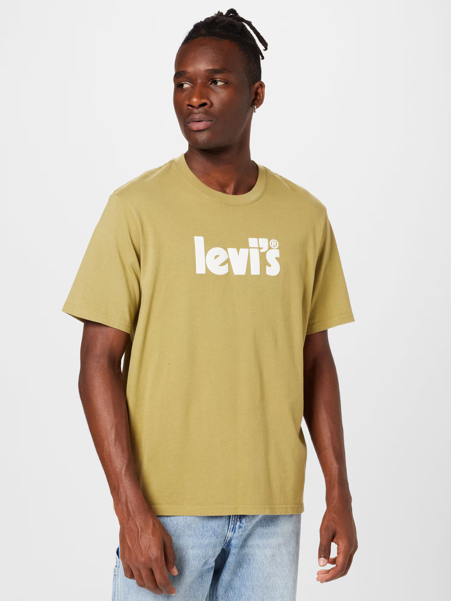 LEVI'S Tričko 'SS RELAXED FIT TEE MULTI-COLOR' trstinová / biela - Pepit.sk