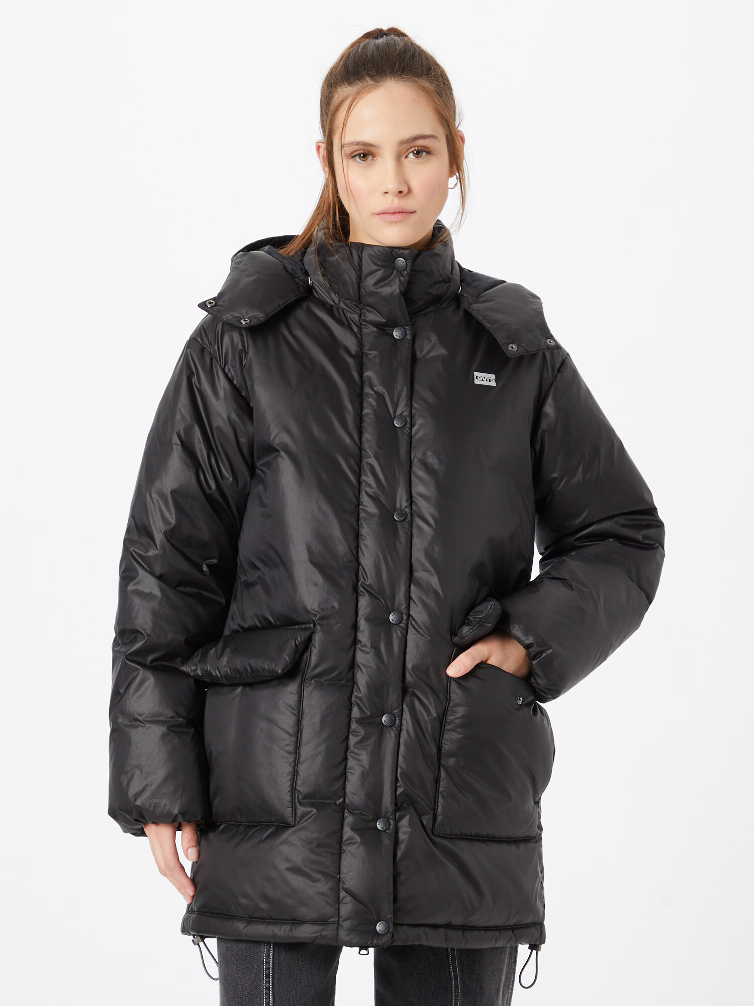 LEVI'S ® Zimný kabát 'CORE PUFFER MID BLACKS' čierna - Pepit.sk