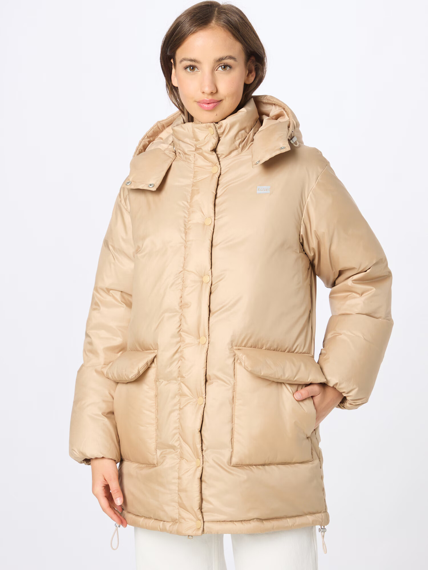 LEVI'S ® Zimný kabát 'CORE PUFFER MID NEUTRALS' zlatá - Pepit.sk