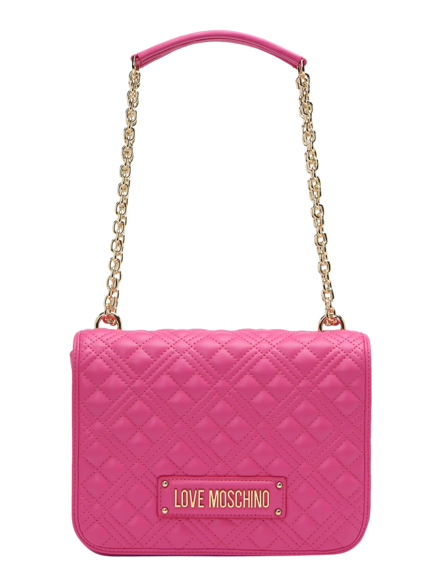 Love Moschino Kabelka na rameno 'BORSA' zlatá / fuksia - Pepit.sk