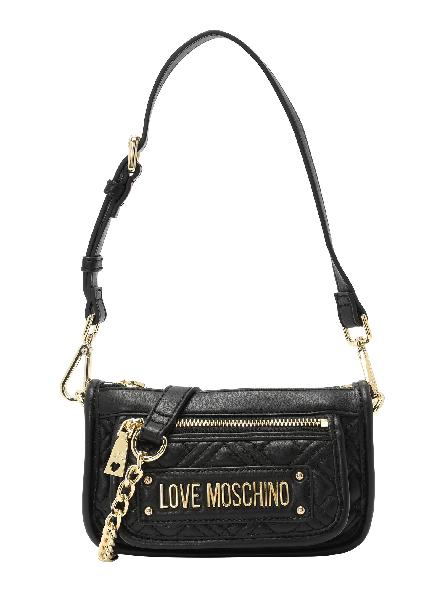 Love Moschino Kabelka na rameno zlatá / čierna - Pepit.sk