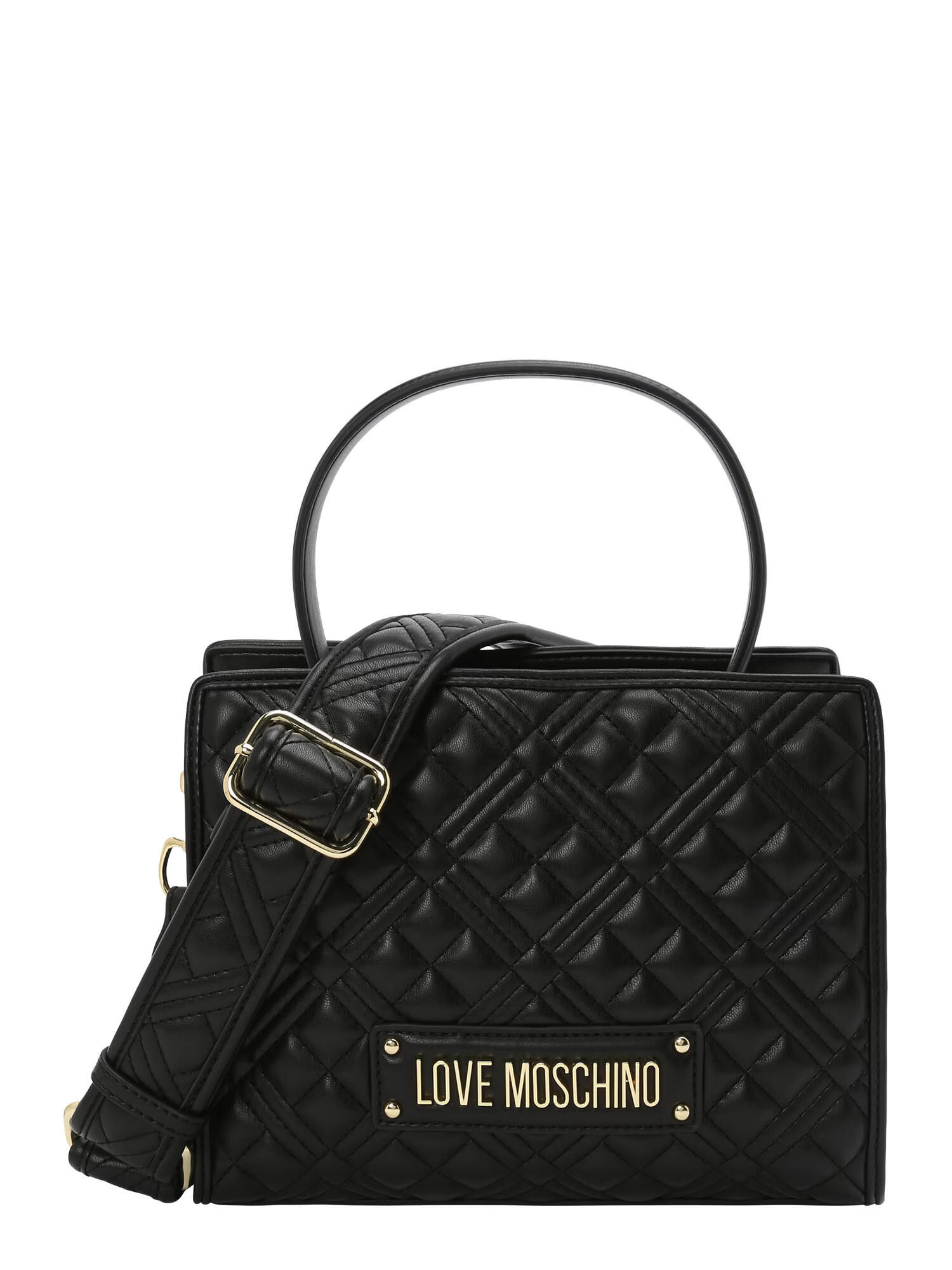 Love Moschino Kabelka zlatá / čierna - Pepit.sk