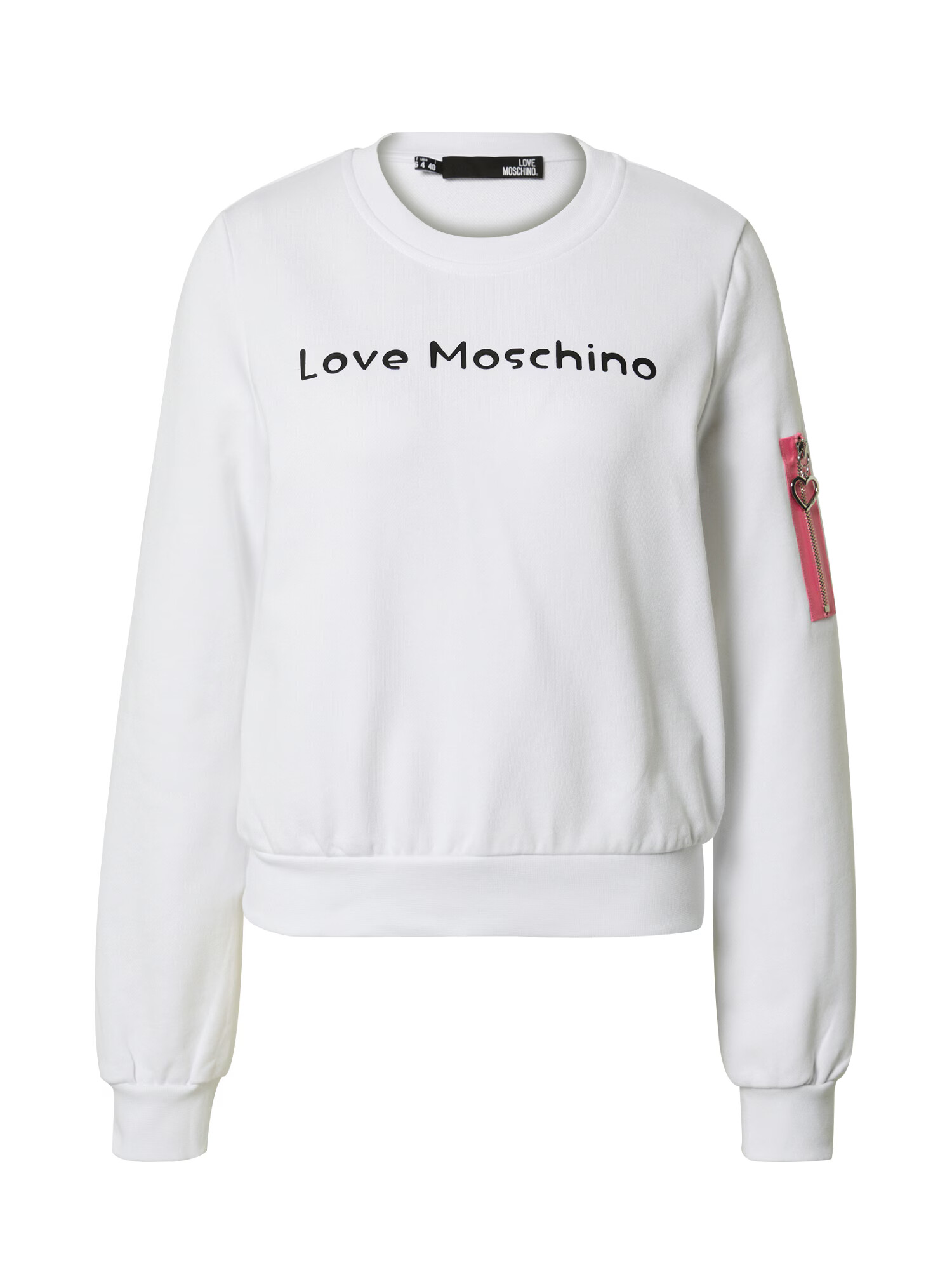 Love Moschino Mikina 'FELPA' ružová / čierna / biela - Pepit.sk