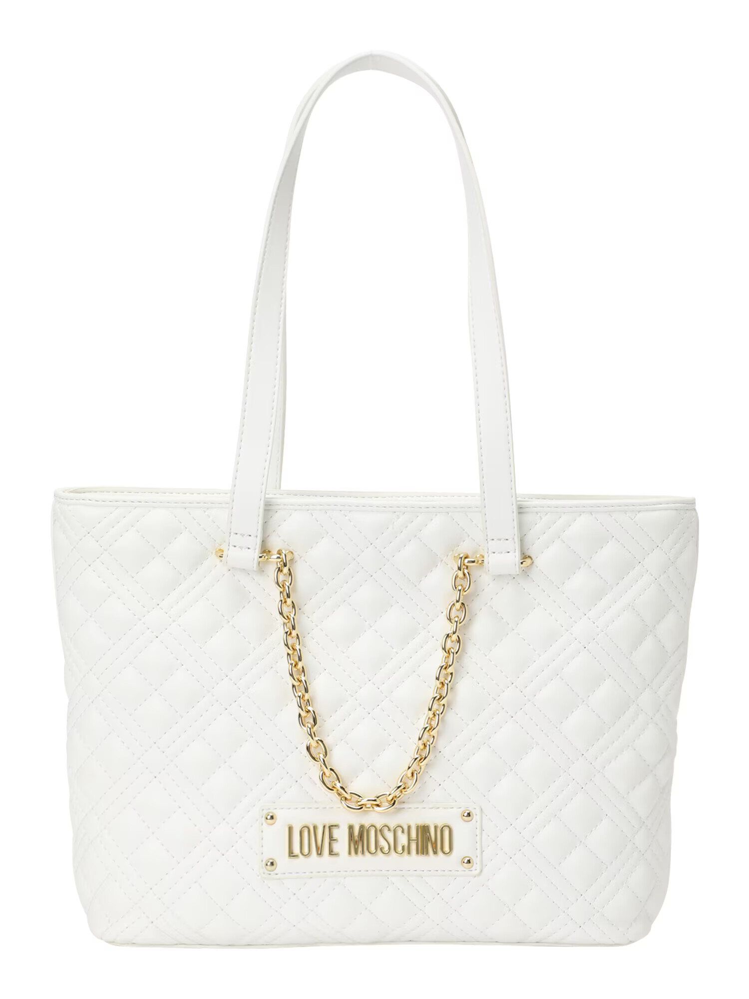 Love Moschino Shopper zlatá / šedobiela - Pepit.sk