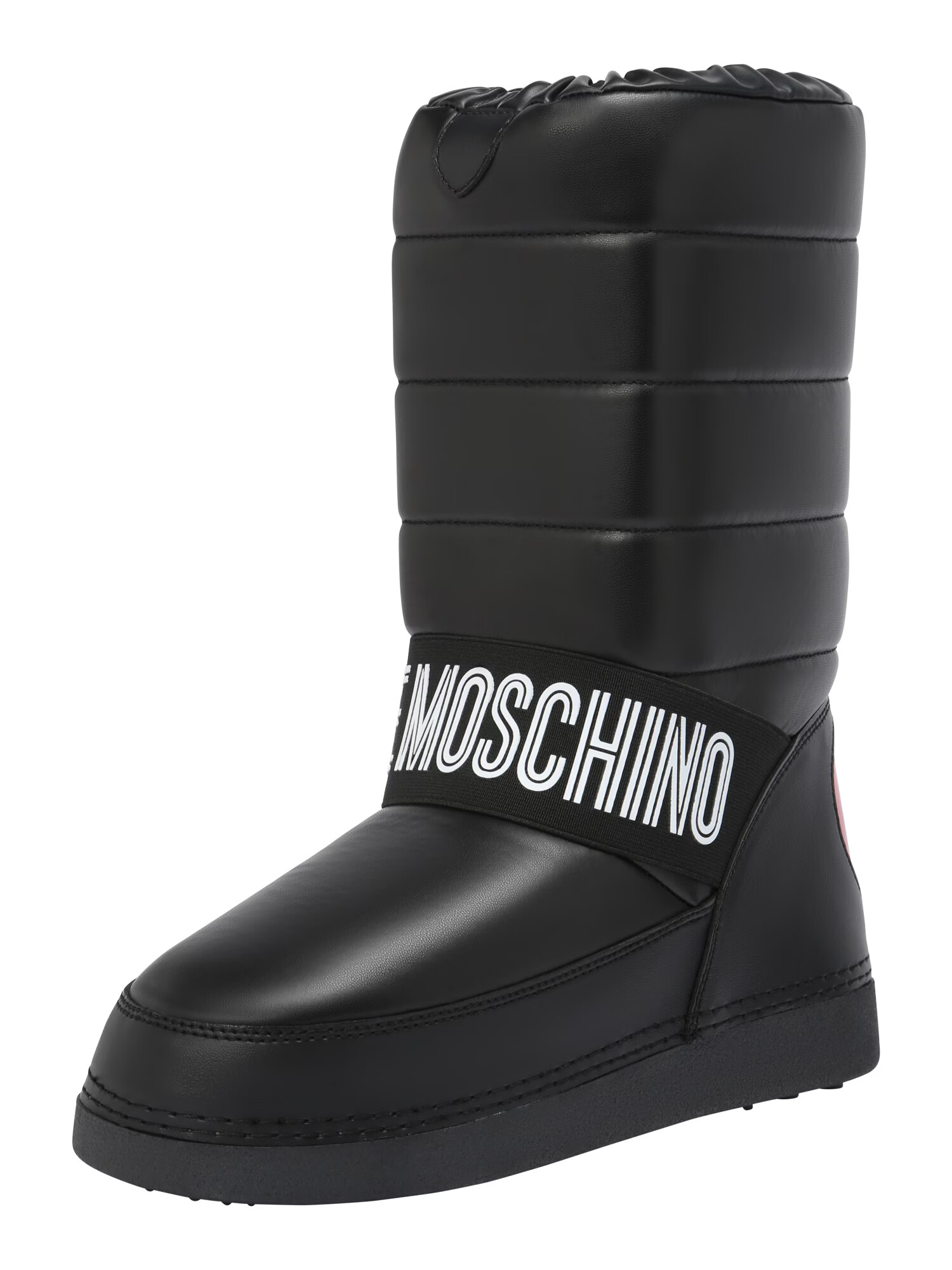 Love Moschino Snehule červená / čierna - Pepit.sk