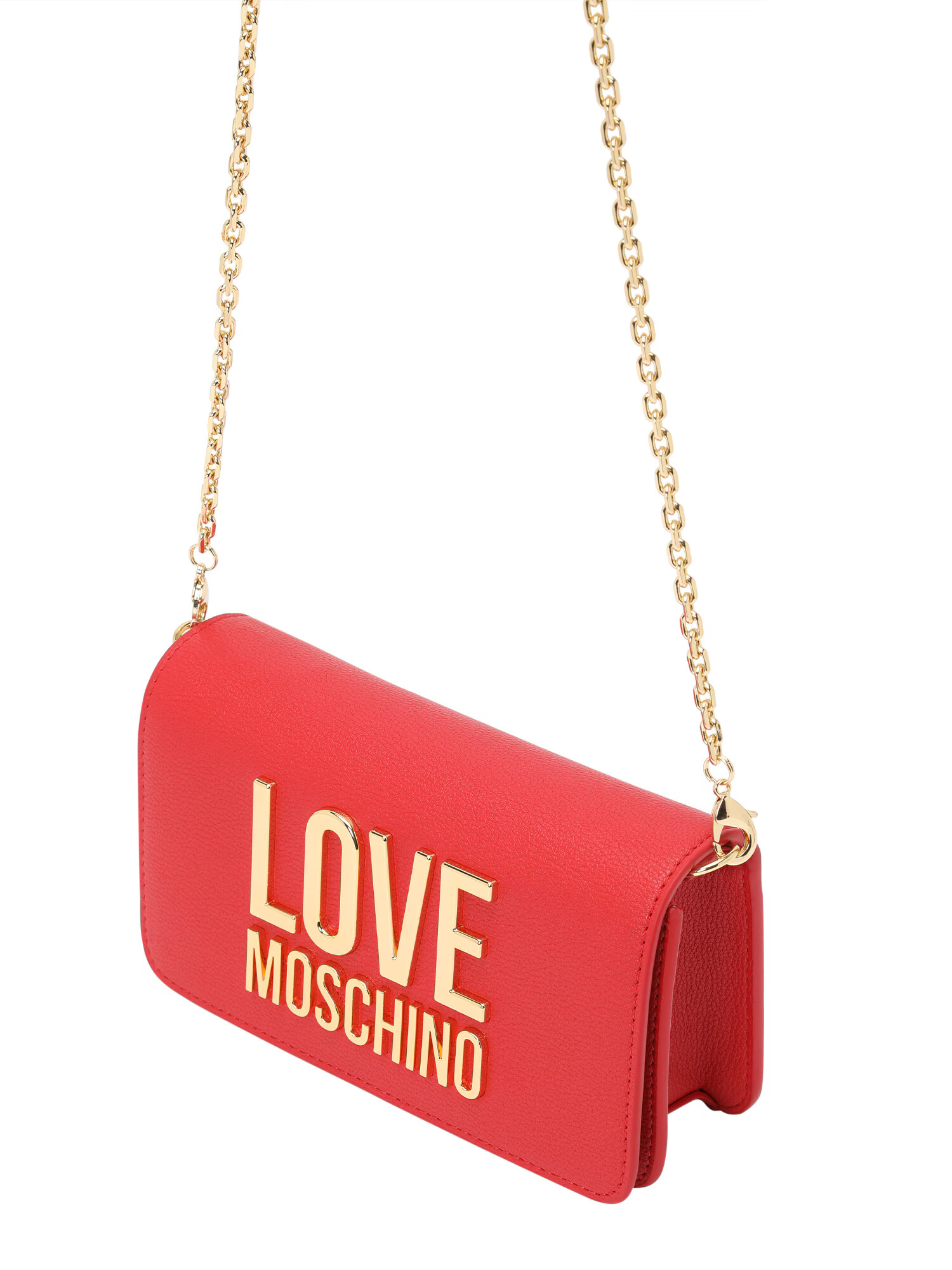 Love Moschino Taška cez rameno zlatá / červená - Pepit.sk