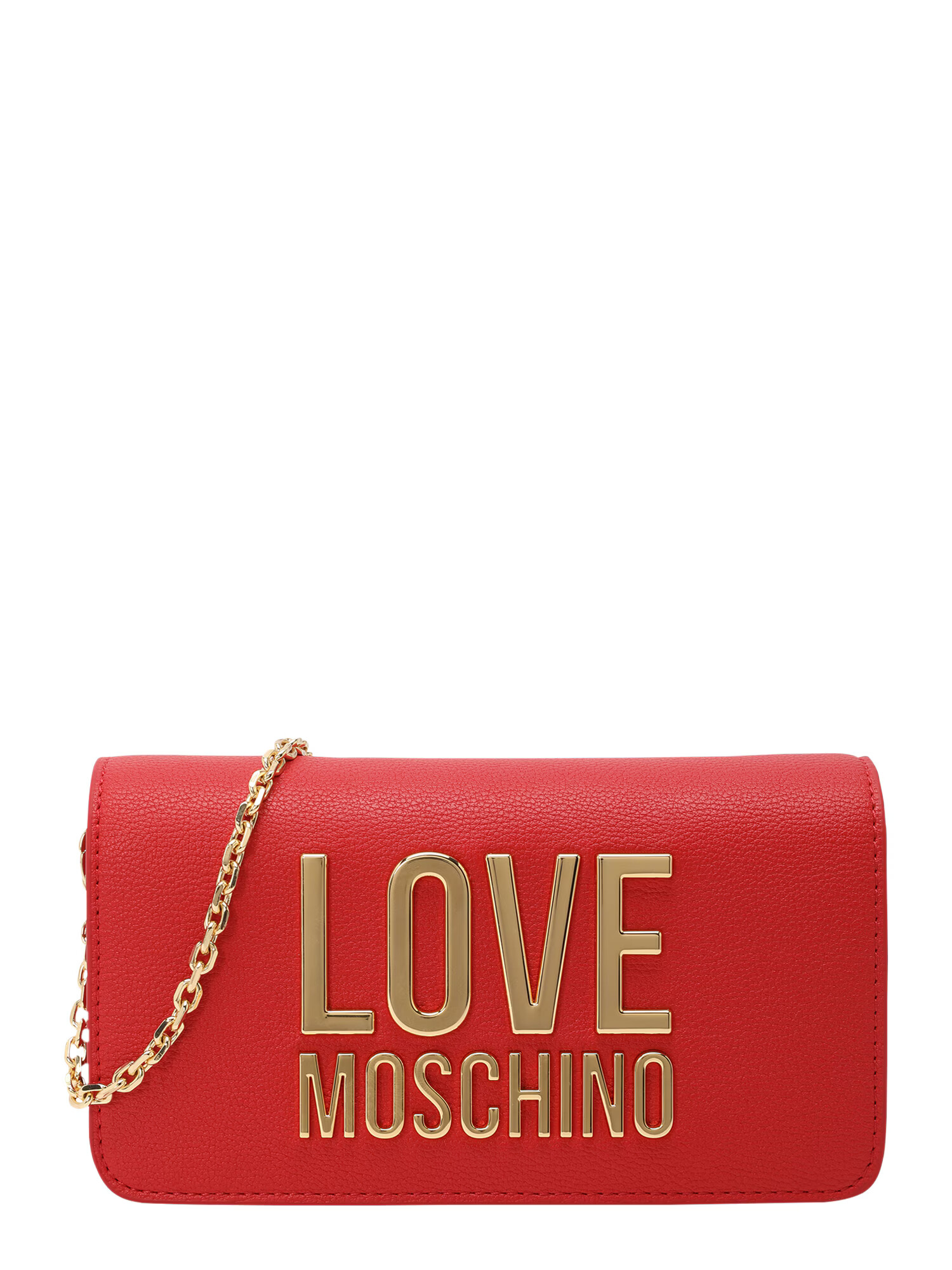 Love Moschino Taška cez rameno zlatá / červená - Pepit.sk