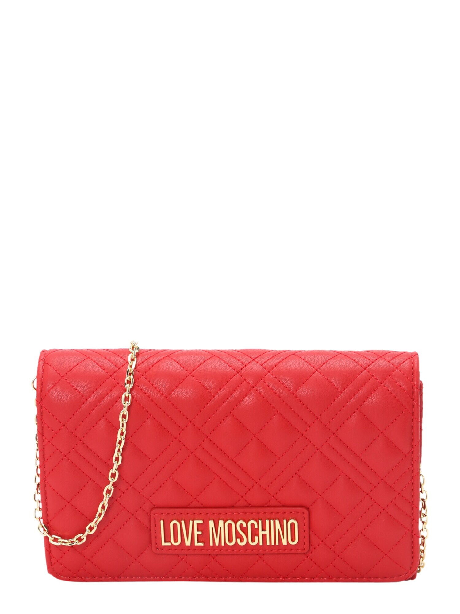 Love Moschino Taška cez rameno zlatá / červená - Pepit.sk