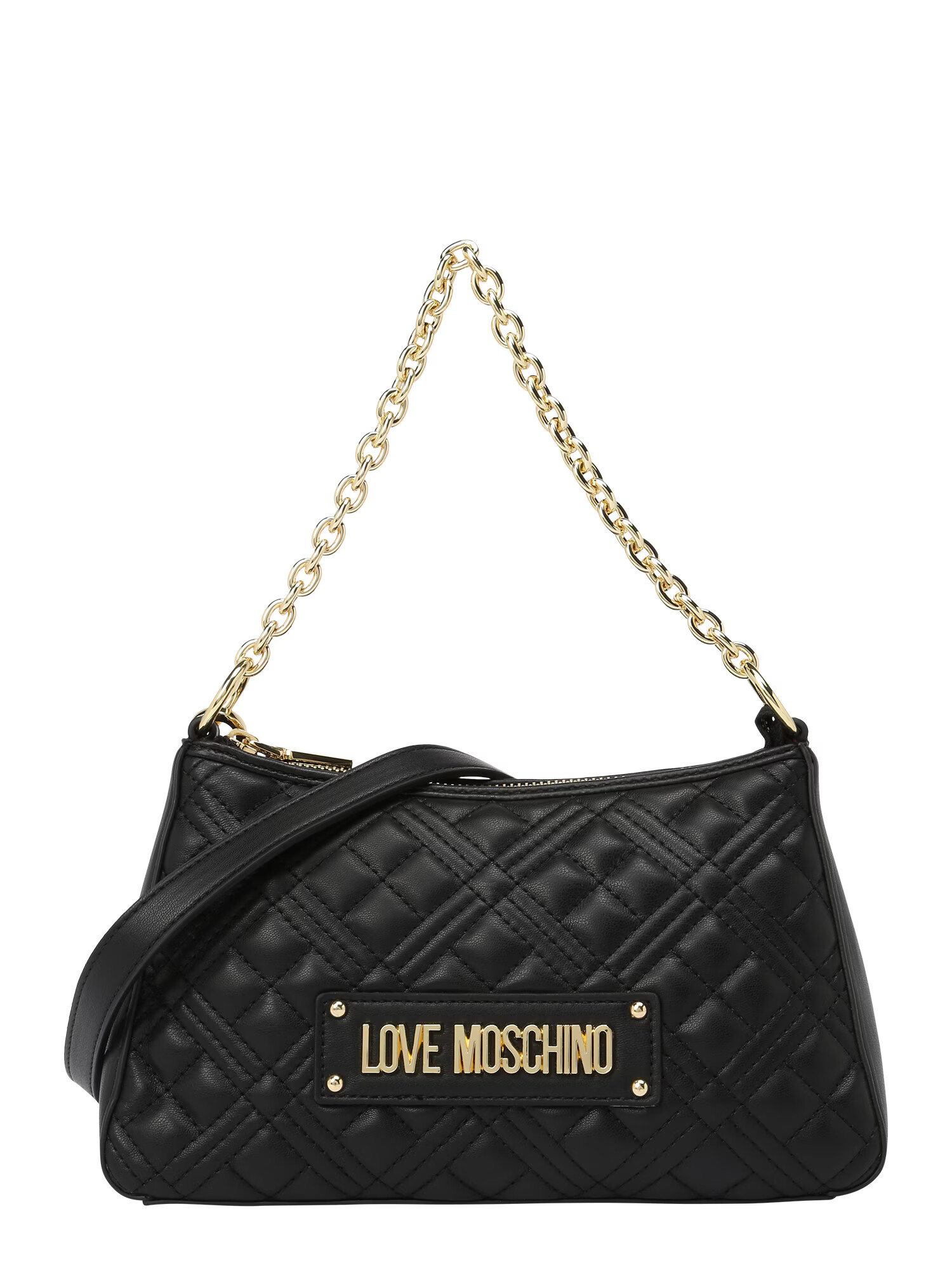 Love Moschino Taška cez rameno zlatá / čierna - Pepit.sk