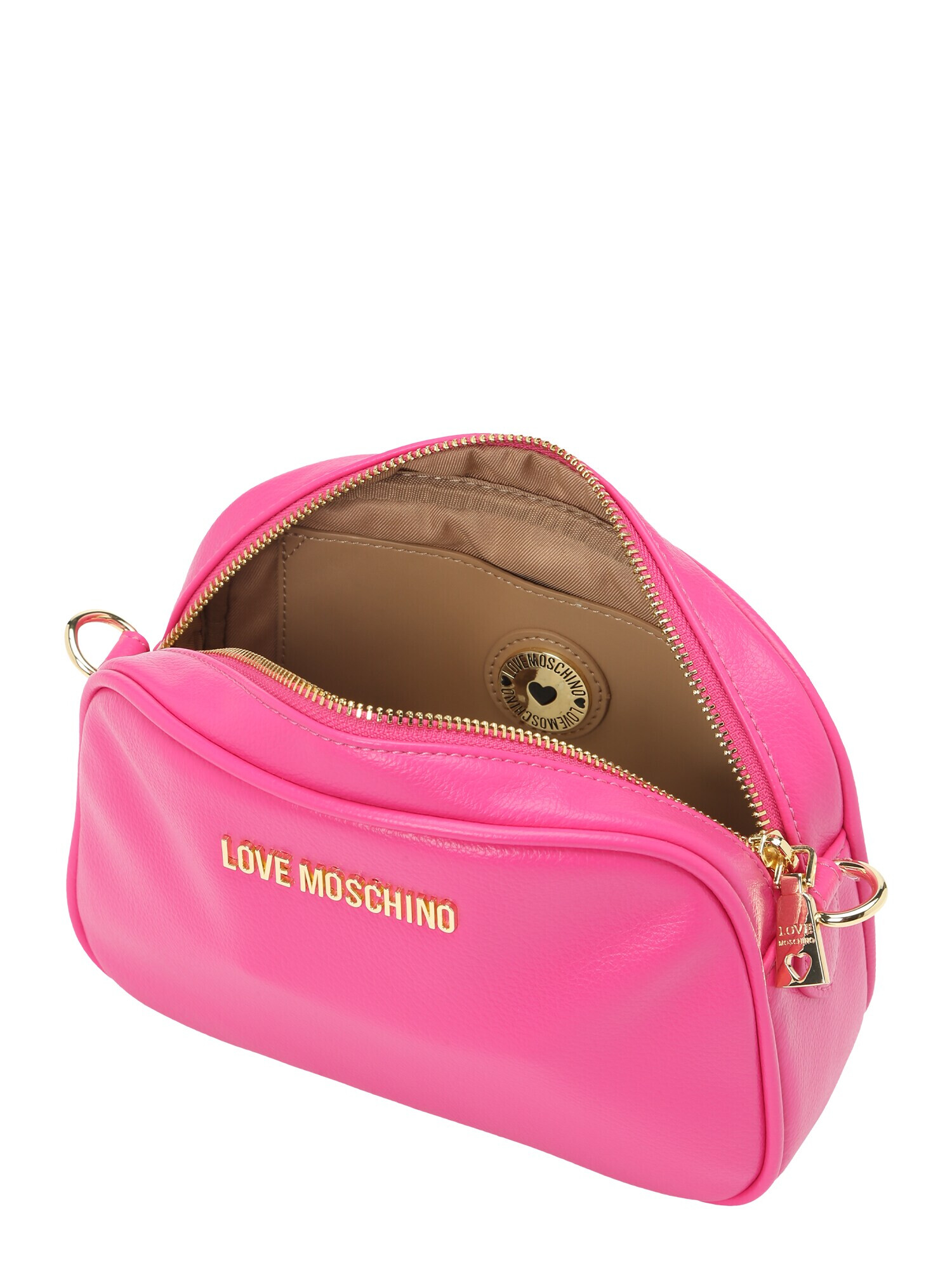 Love Moschino Taška cez rameno zlatá / svetloružová - Pepit.sk