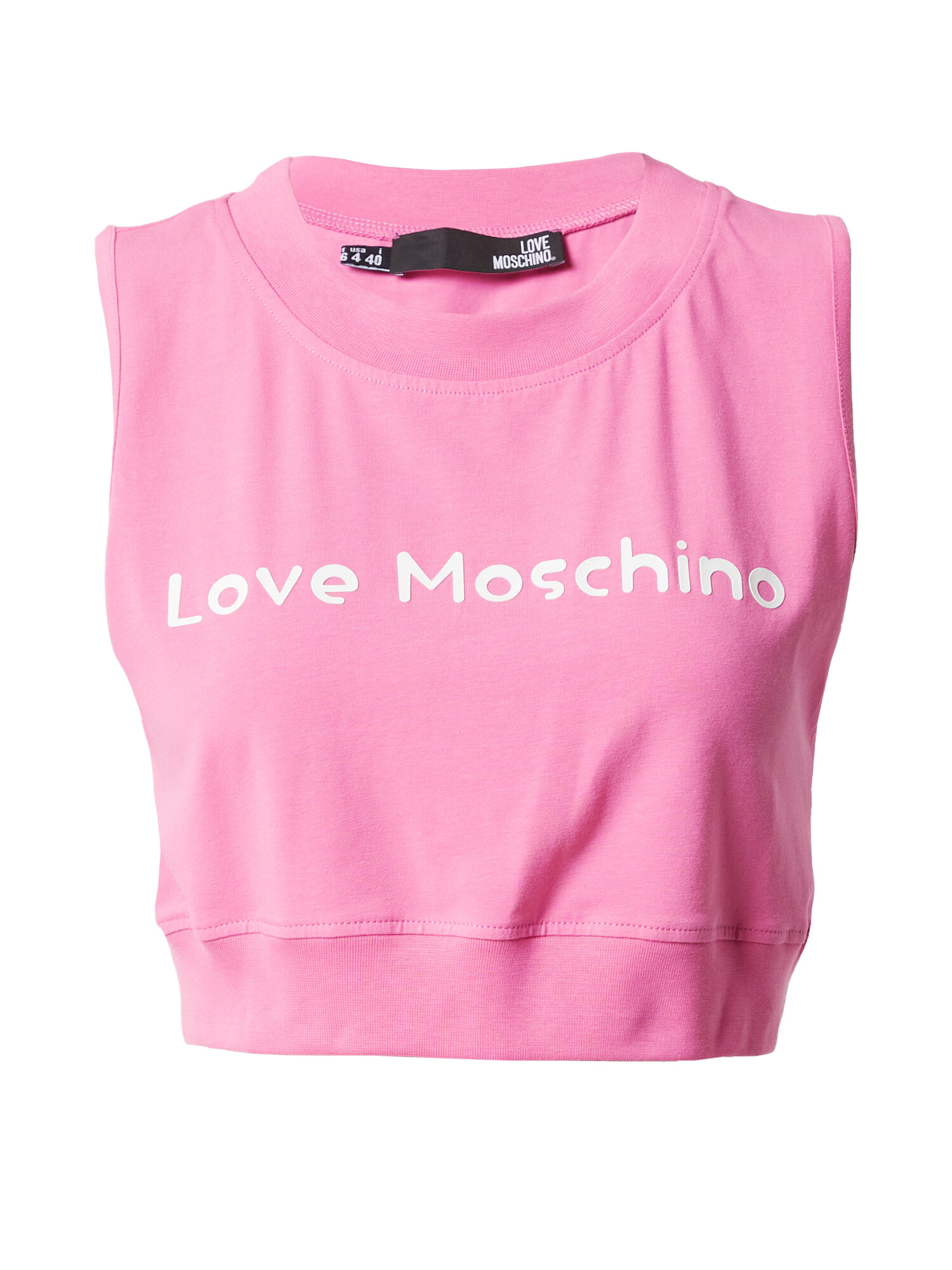 Love Moschino Top ružová / biela - Pepit.sk