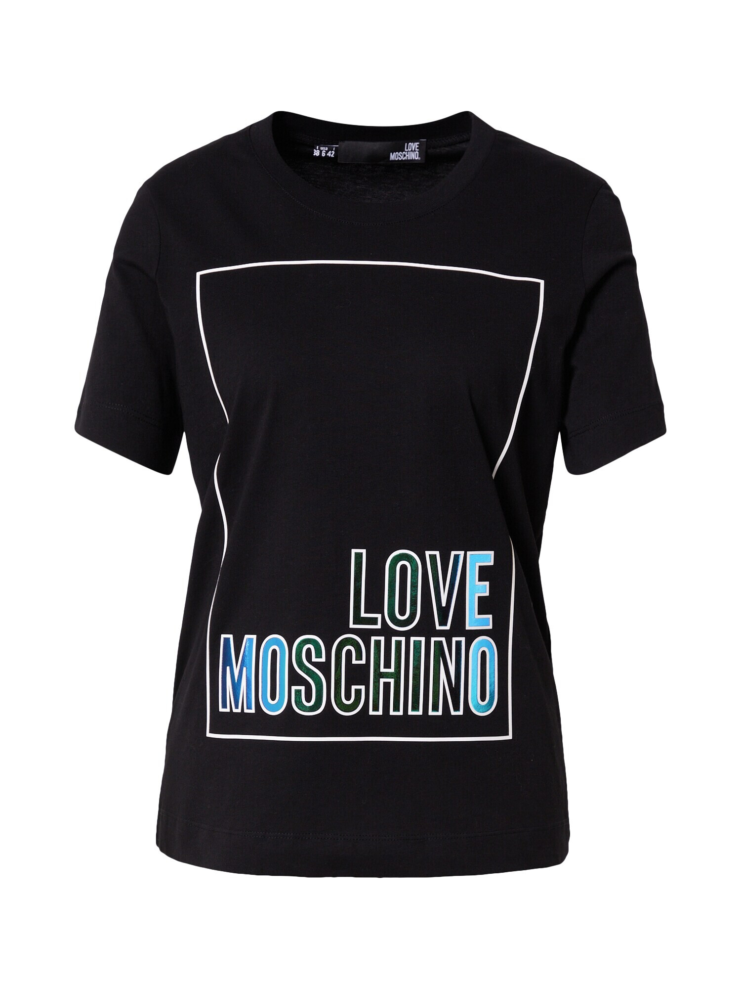 Love Moschino Tričko modrá / svetlomodrá / zelená / čierna / biela - Pepit.sk