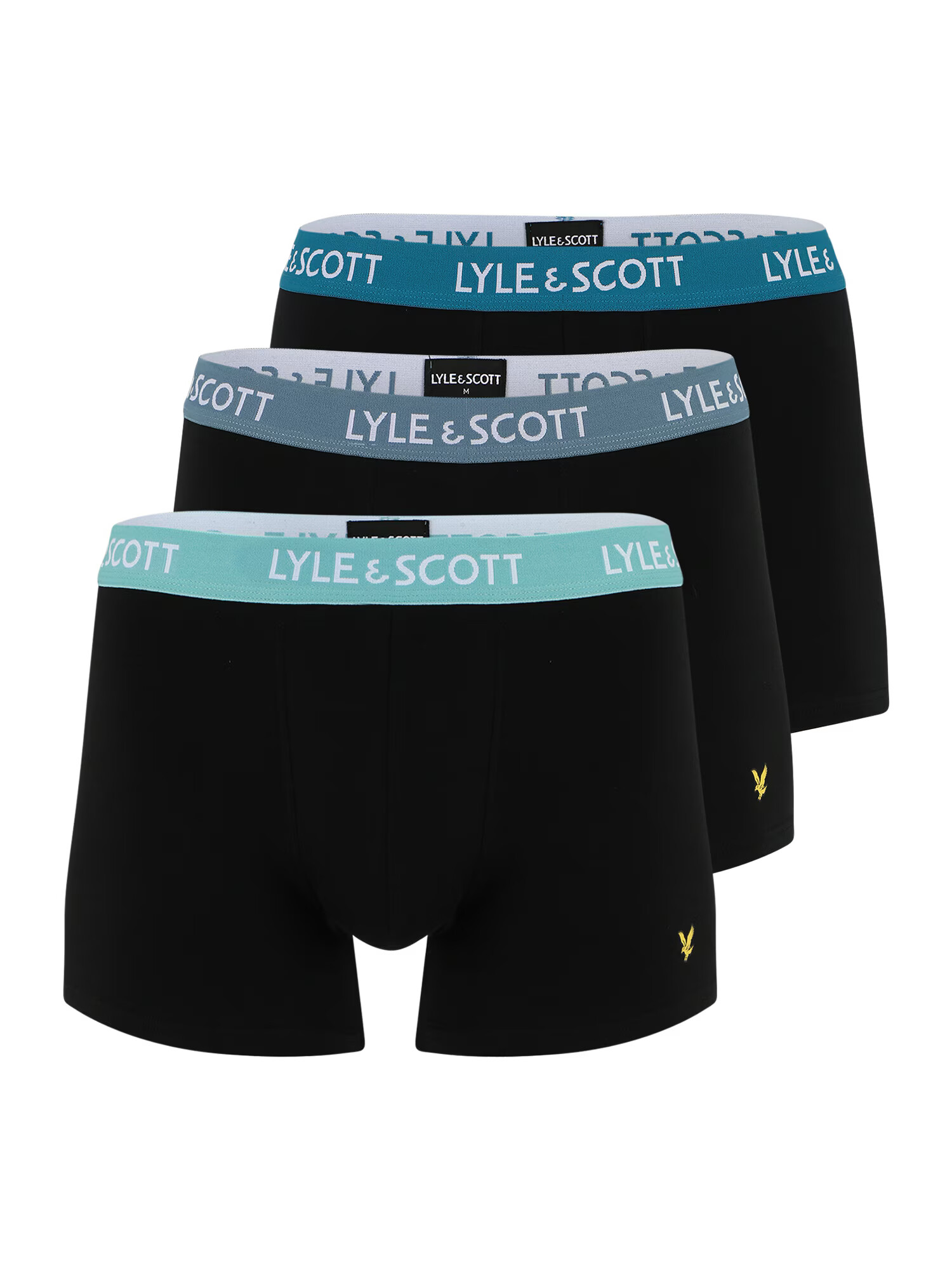 Lyle & Scott Boxerky 'BARCLAY' dymovo modrá / zlatá žltá / mätová / čierna - Pepit.sk