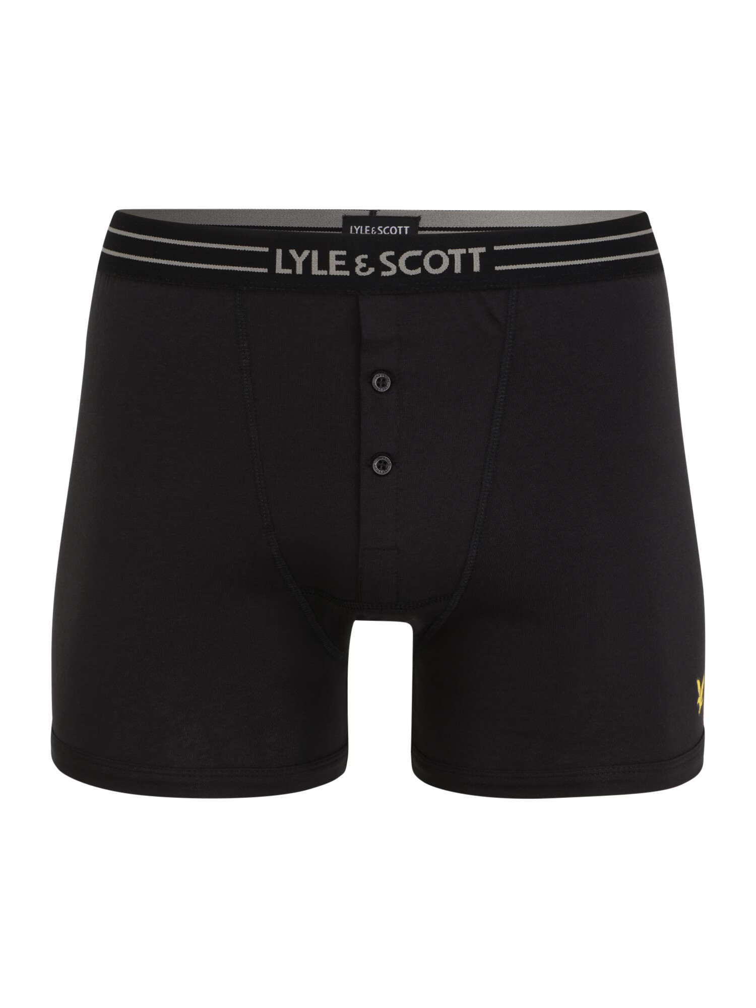 Lyle & Scott Boxerky 'Lewis' žltá / sivá / čierna - Pepit.sk