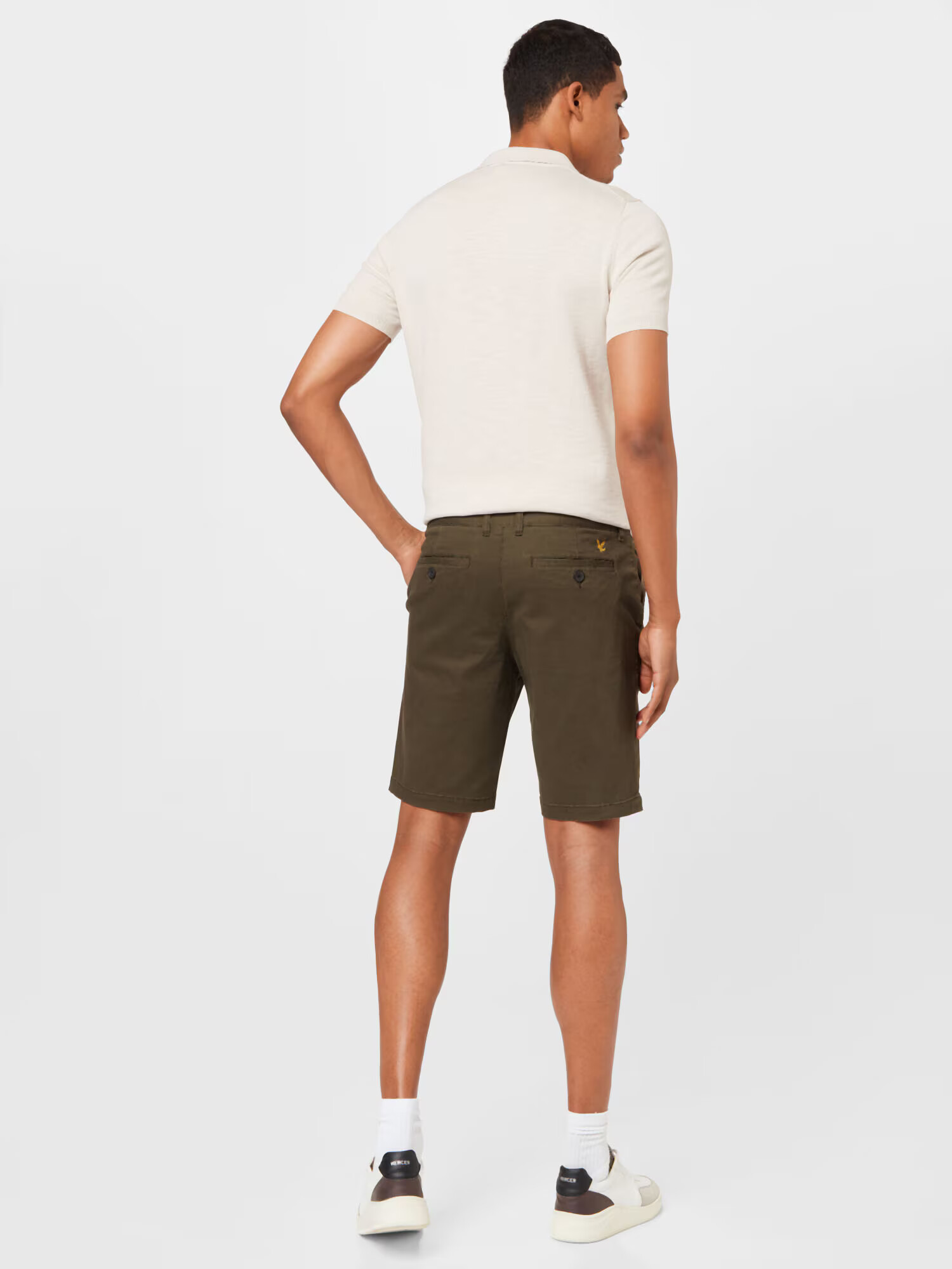 Lyle & Scott Chino nohavice olivová - Pepit.sk