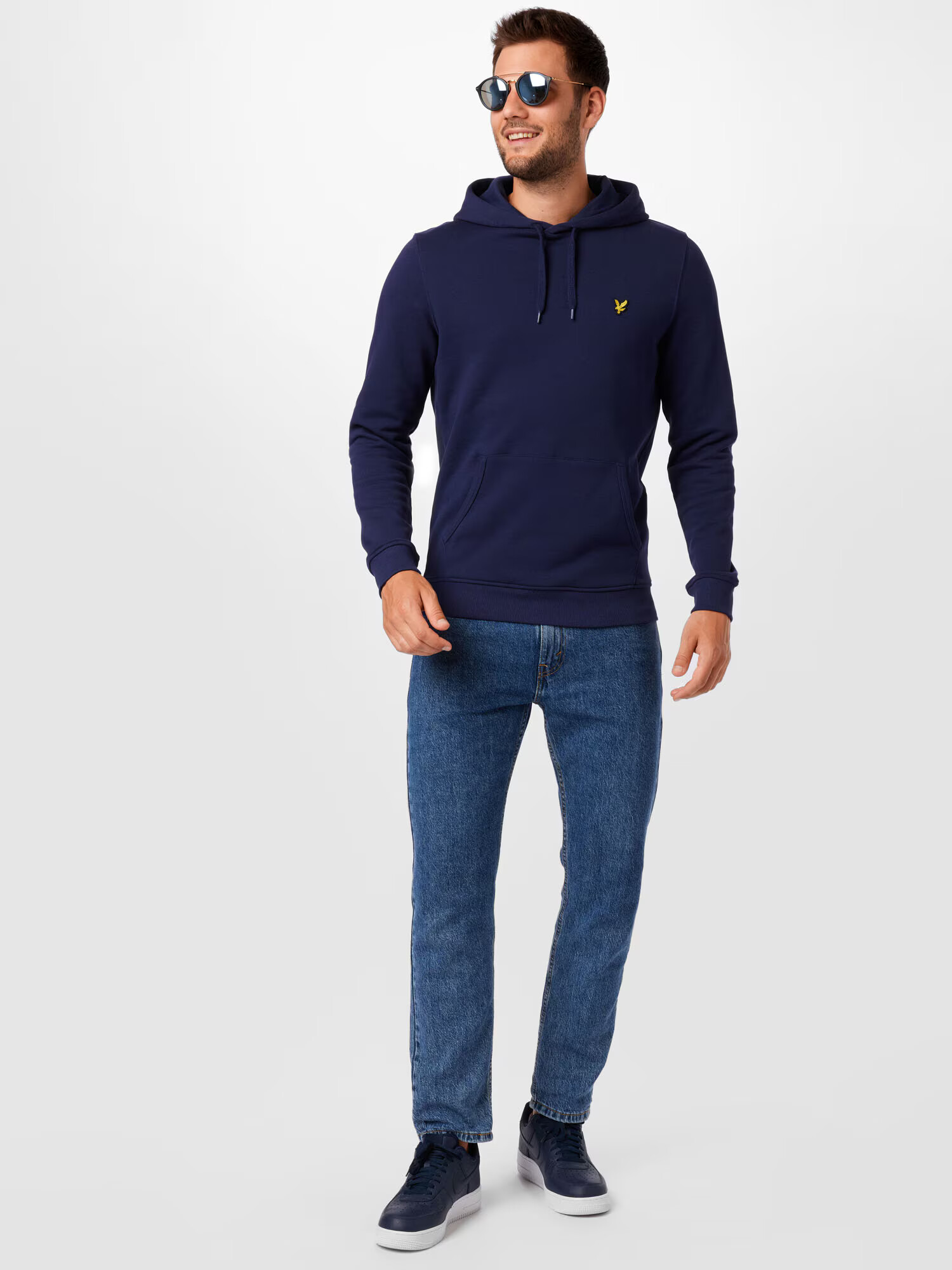 Lyle & Scott Mikina námornícka modrá / žltá / čierna - Pepit.sk