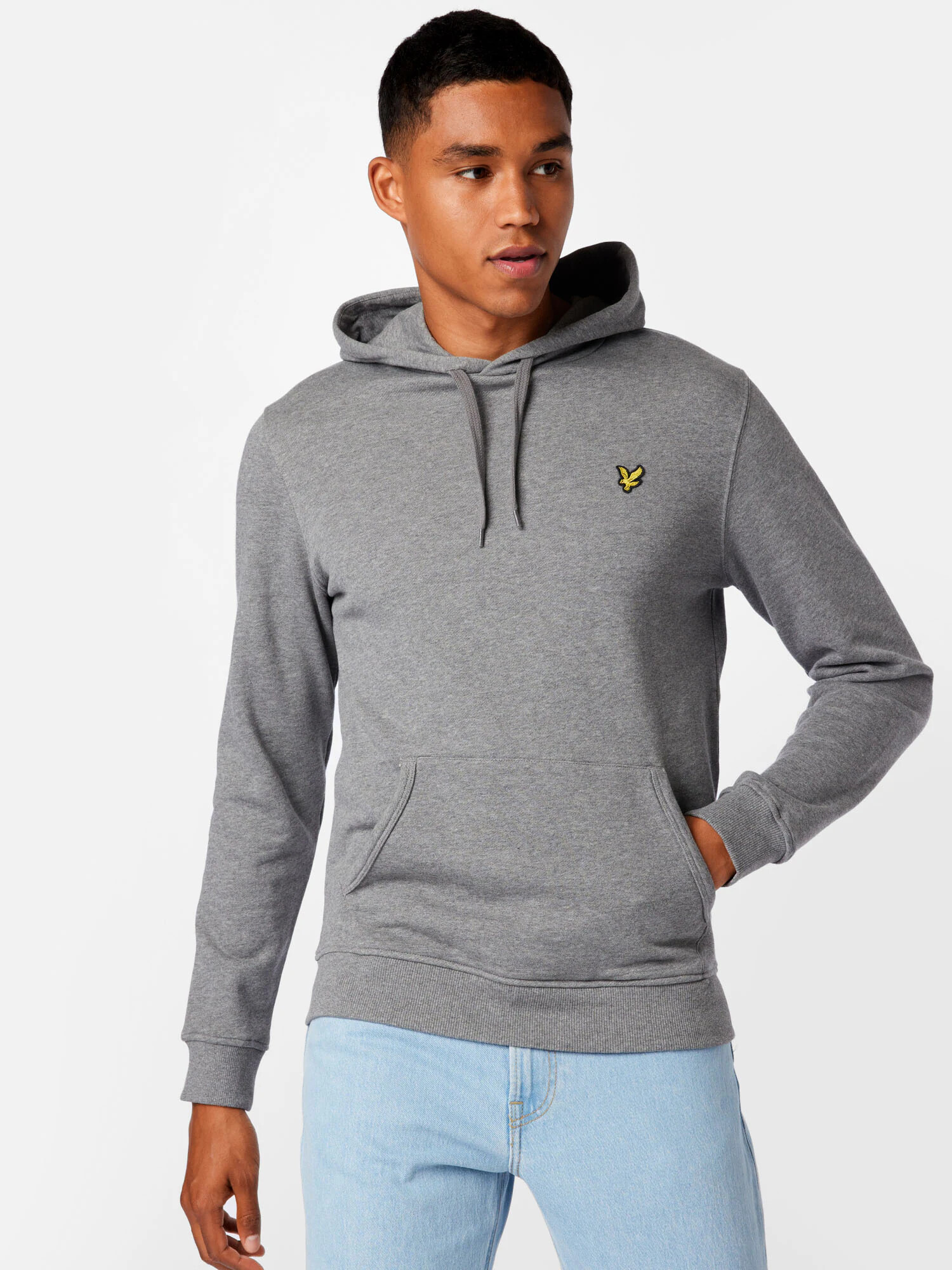 Lyle & Scott Mikina žltá / sivá melírovaná / čierna - Pepit.sk