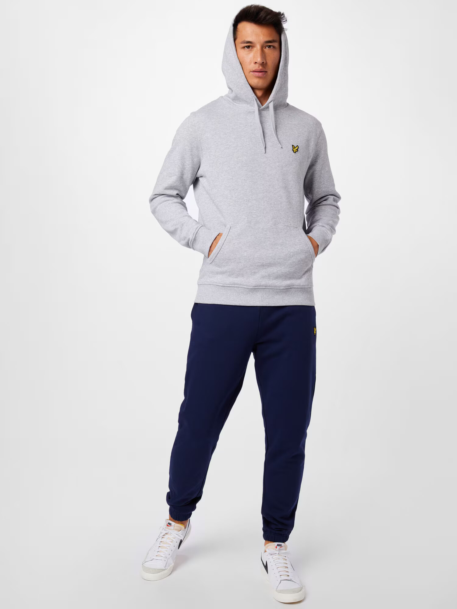 Lyle & Scott Mikina žltá / sivá melírovaná / čierna - Pepit.sk