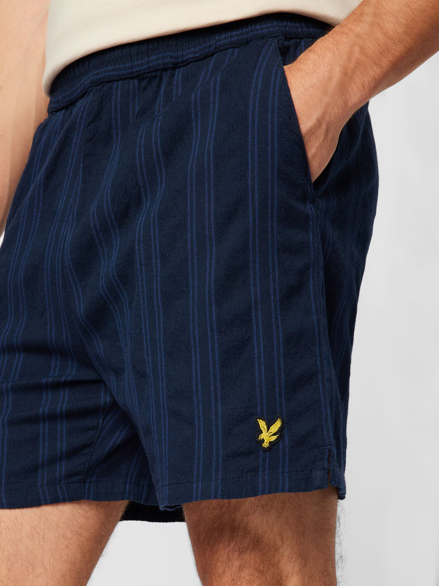 Lyle & Scott Nohavice 'Barre' modrá / námornícka modrá / zlatá / čierna - Pepit.sk