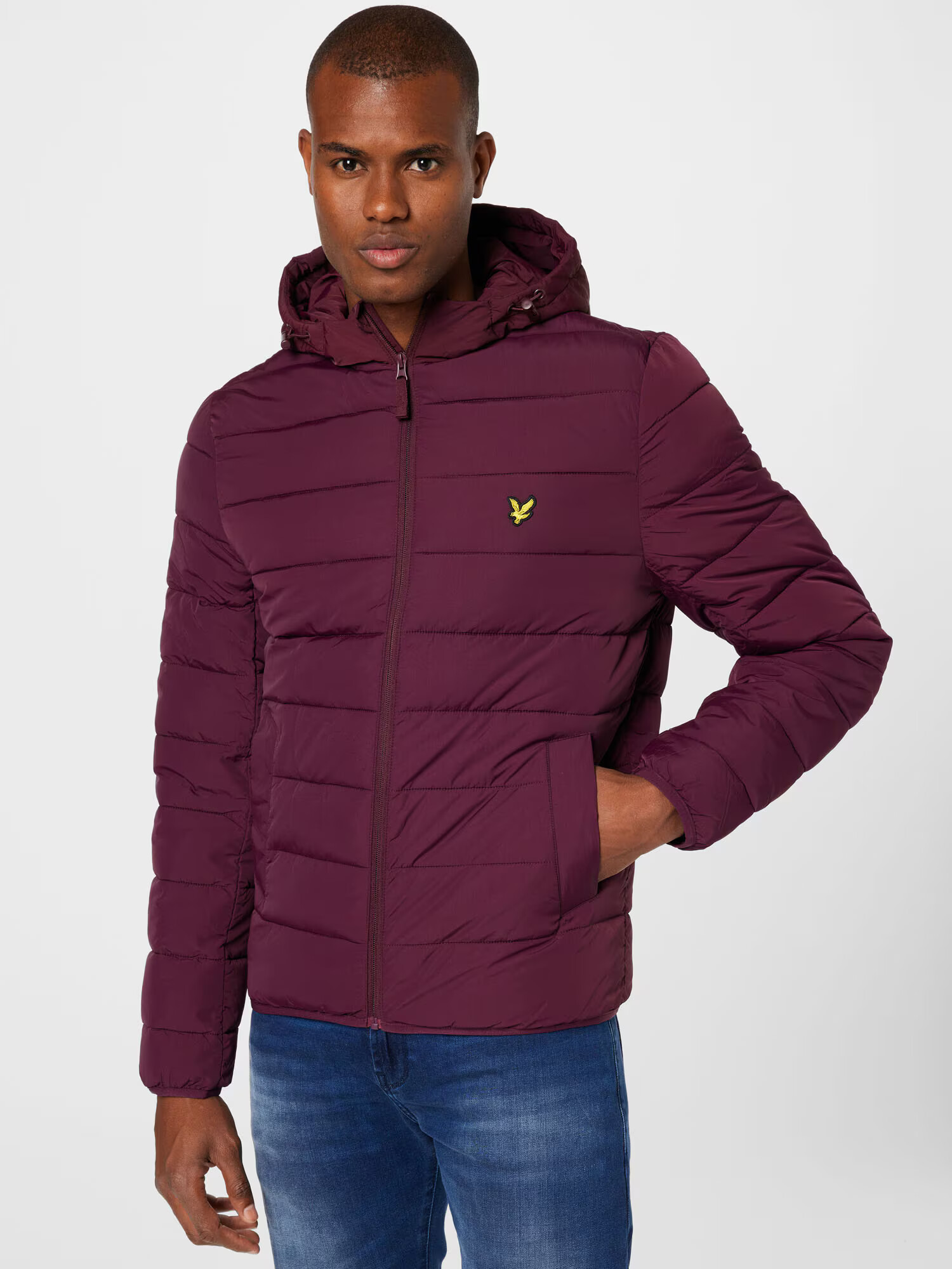 Lyle & Scott Prechodná bunda burgundská - Pepit.sk