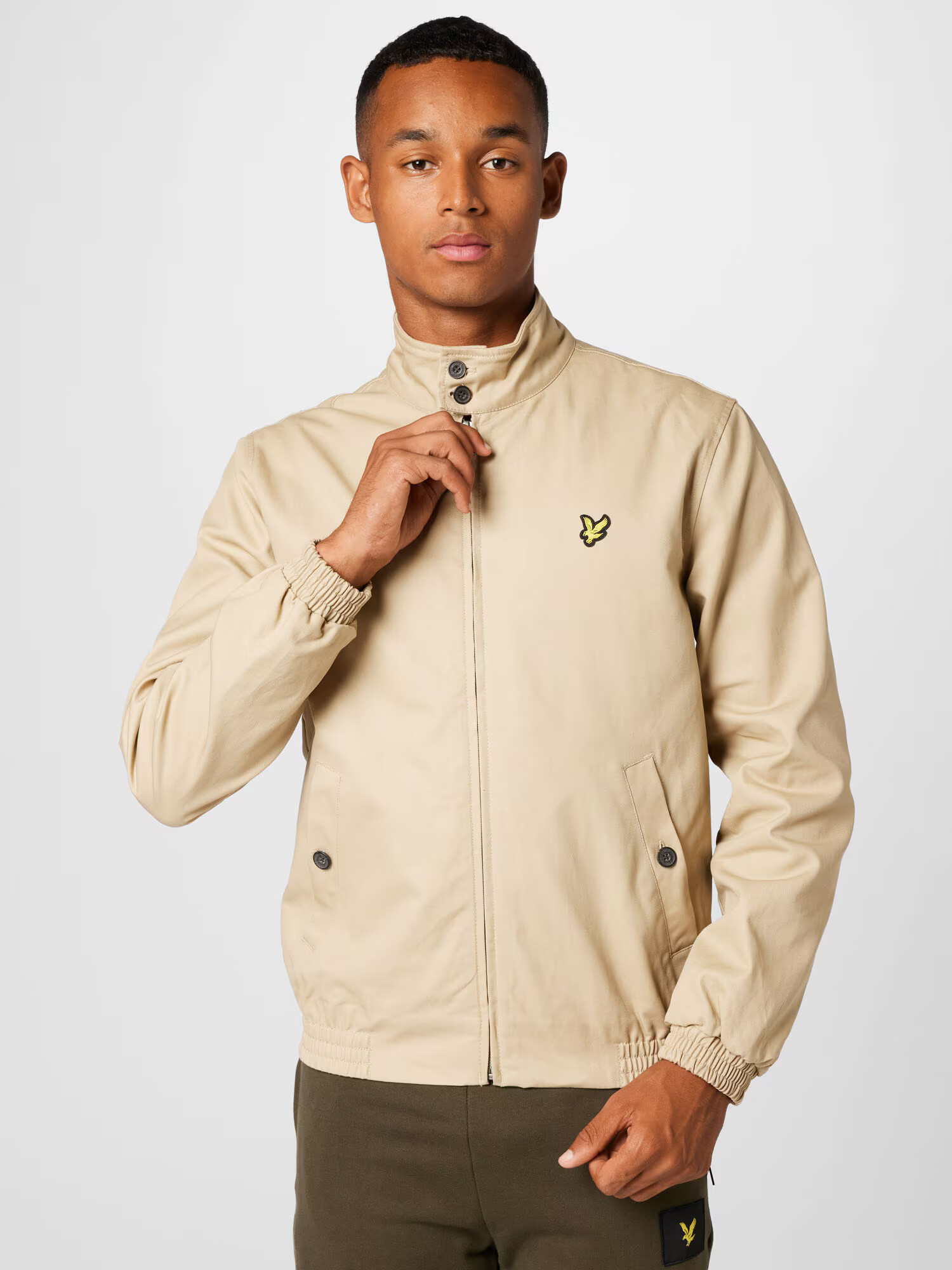 Lyle & Scott Prechodná bunda 'Harrington' béžová - Pepit.sk