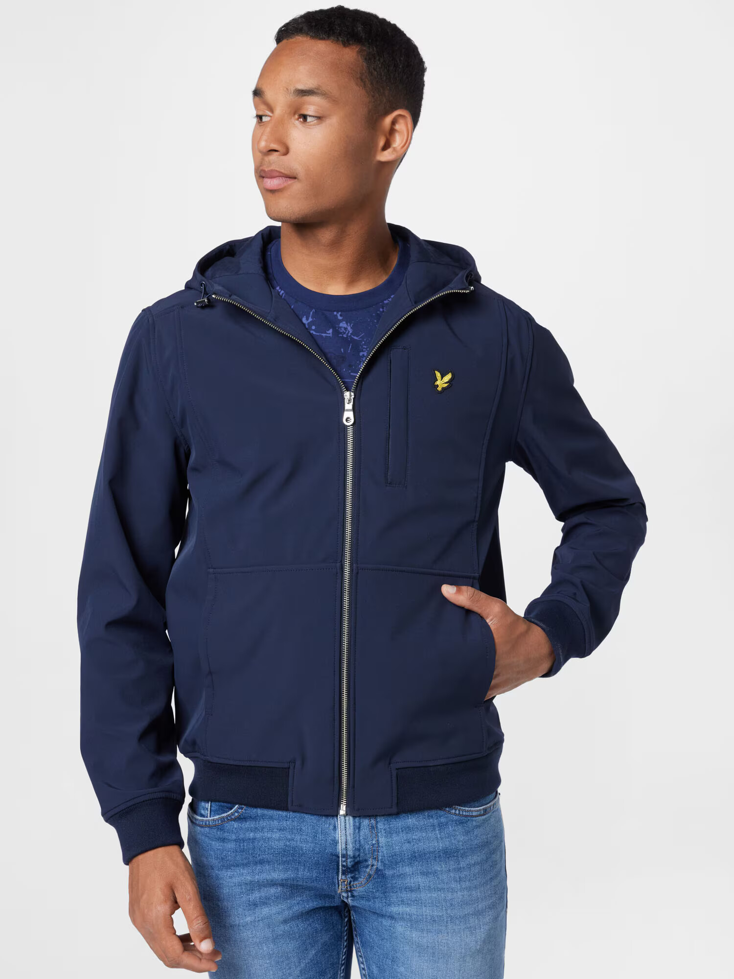 Lyle & Scott Prechodná bunda námornícka modrá - Pepit.sk