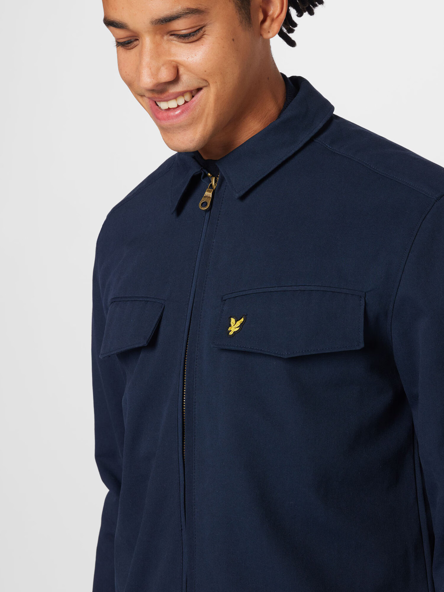 Lyle & Scott Prechodná bunda námornícka modrá / žltá - Pepit.sk