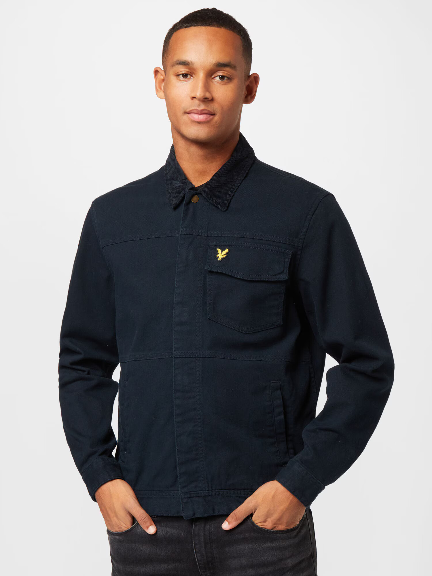 Lyle & Scott Prechodná bunda námornícka modrá / žltá - Pepit.sk