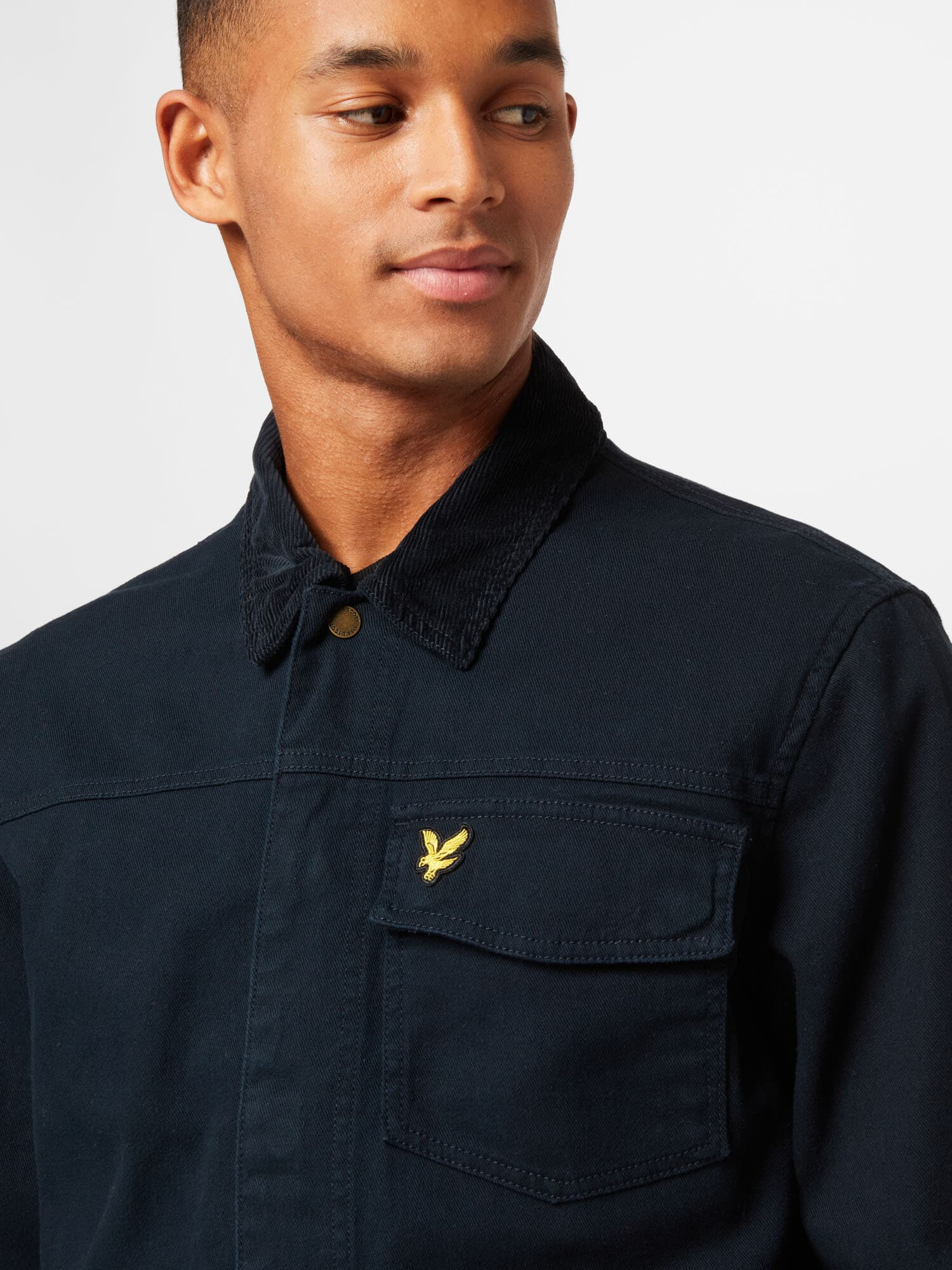 Lyle & Scott Prechodná bunda námornícka modrá / žltá - Pepit.sk