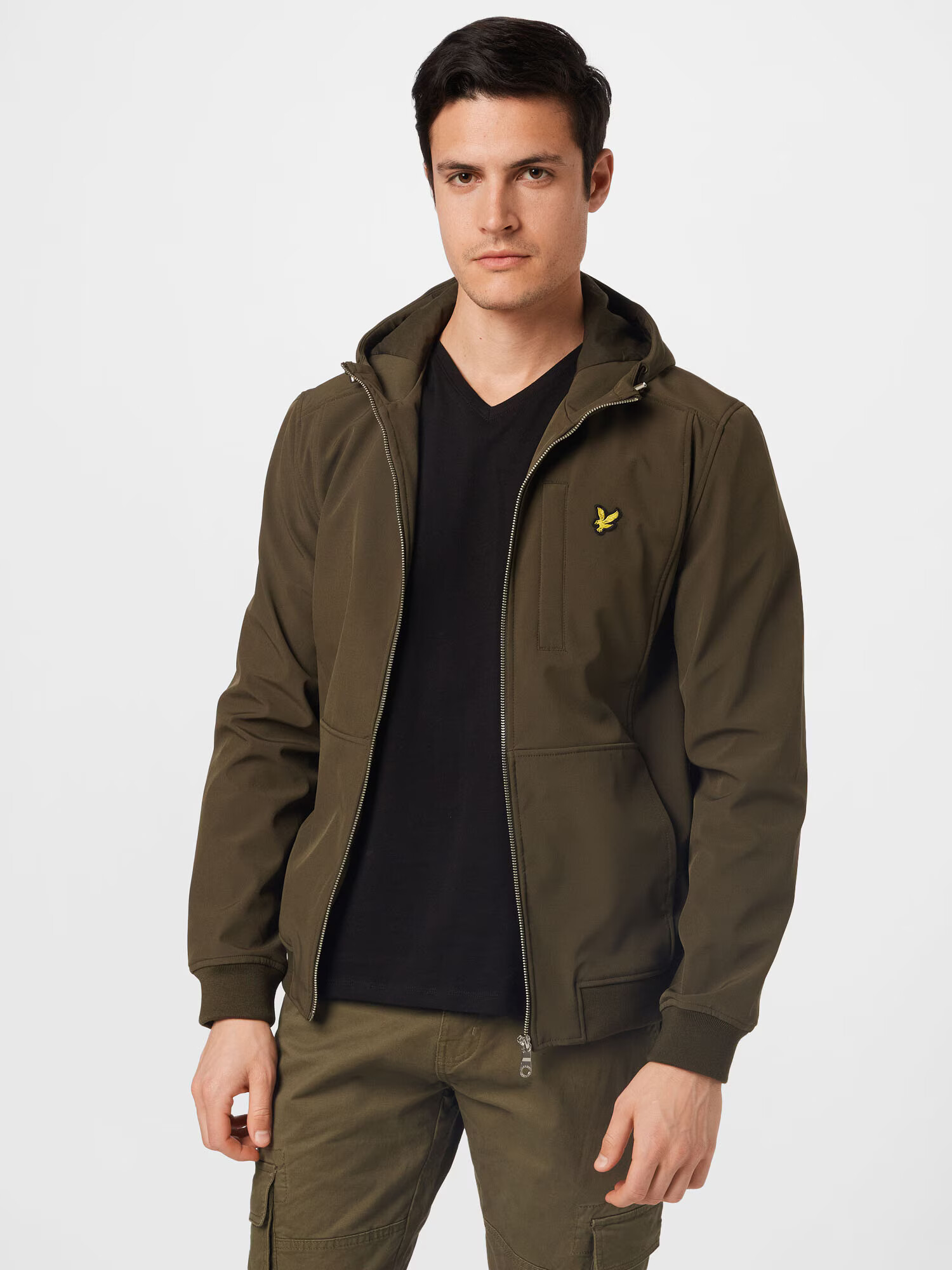 Lyle & Scott Prechodná bunda žltá / olivová / čierna - Pepit.sk