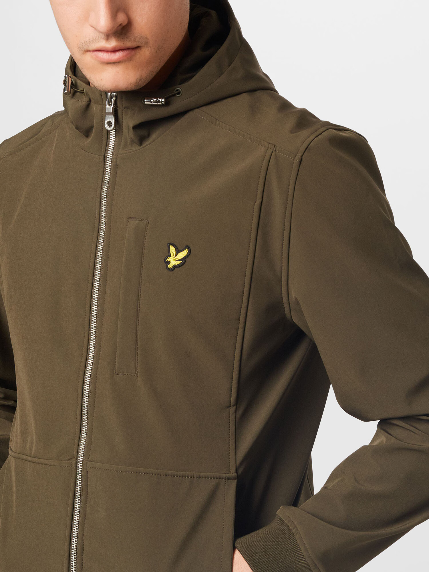 Lyle & Scott Prechodná bunda žltá / olivová / čierna - Pepit.sk