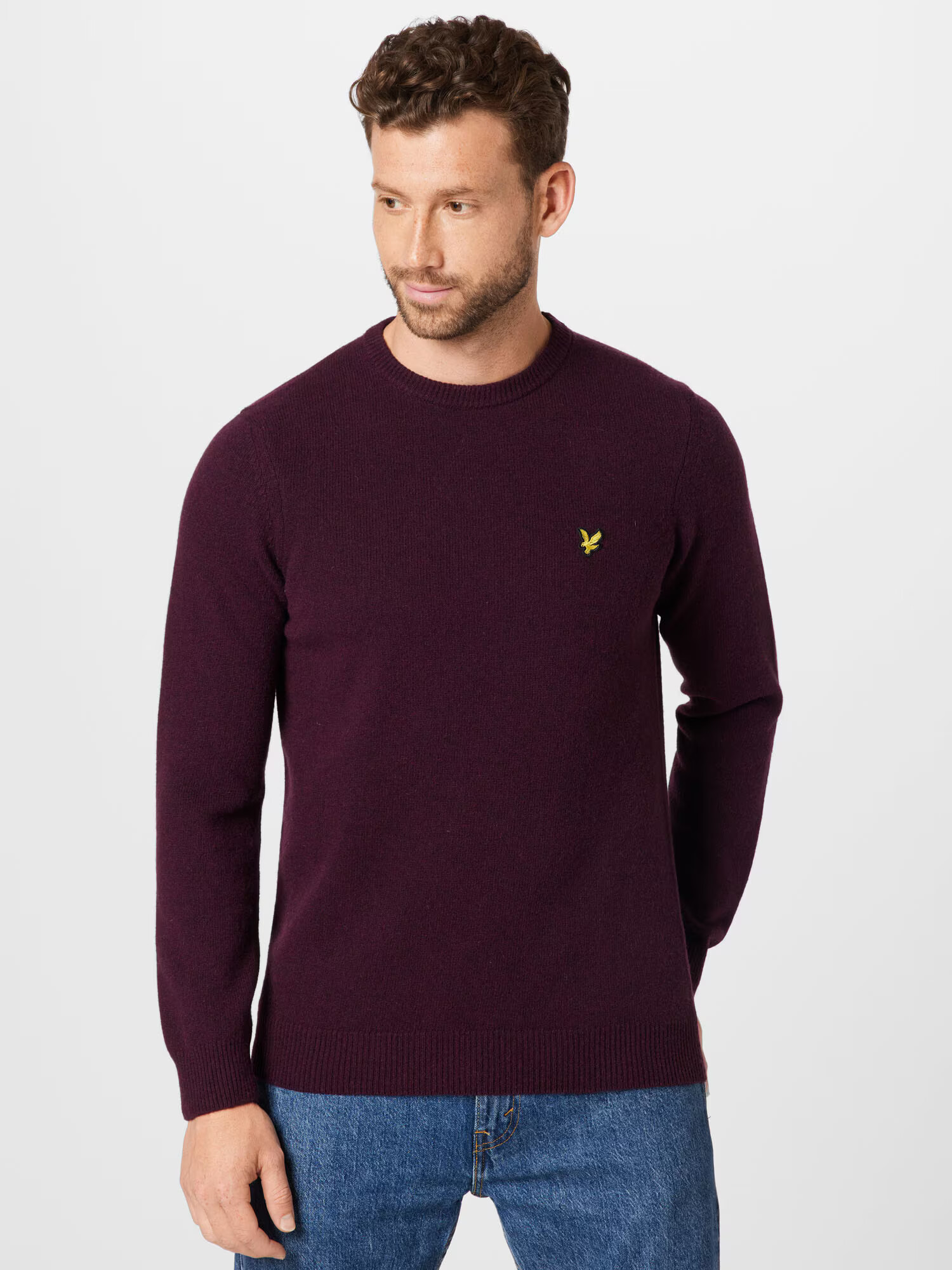 Lyle & Scott Sveter burgundská - Pepit.sk