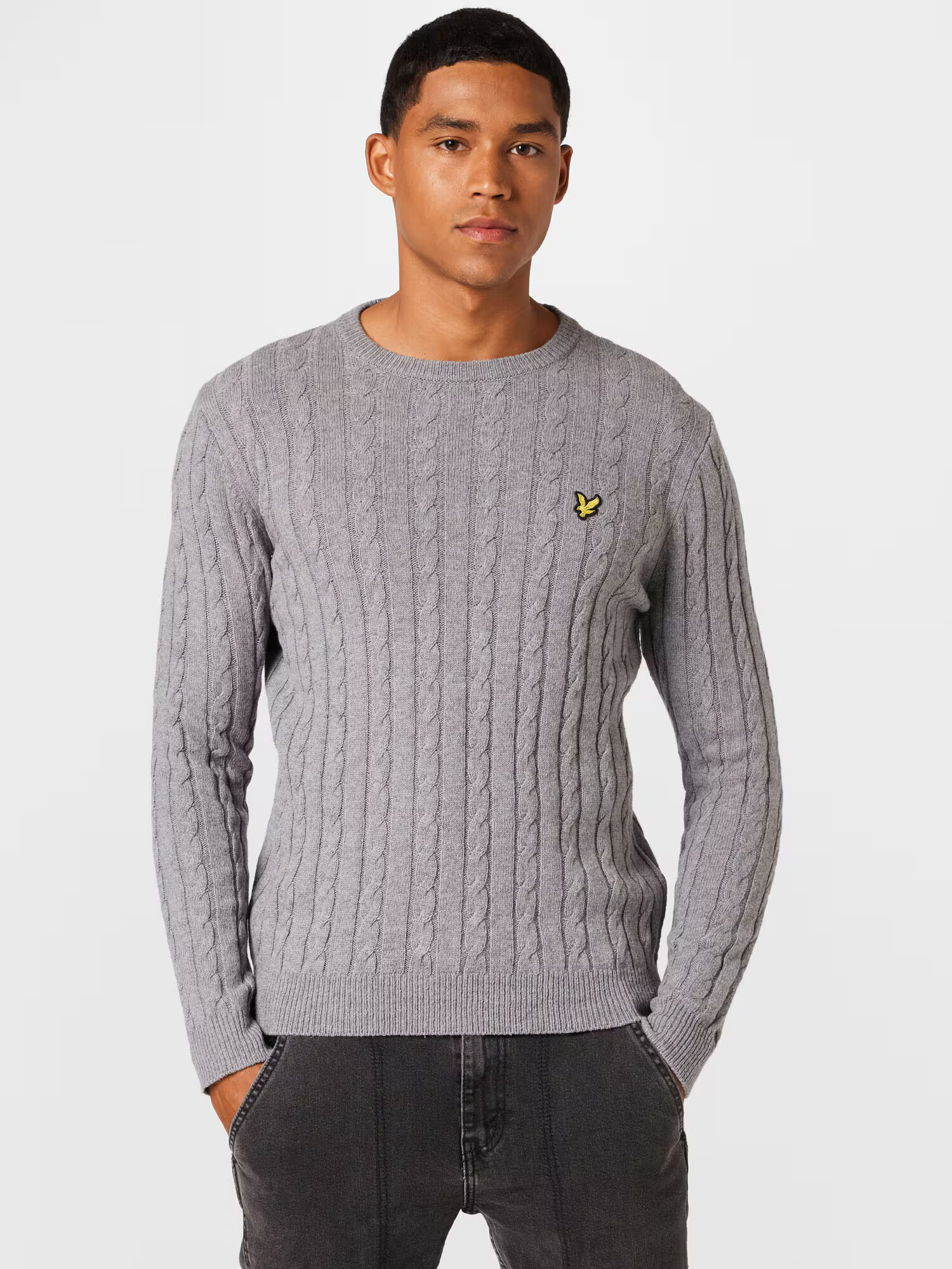 Lyle & Scott Sveter 'Cable Jumper' sivá - Pepit.sk