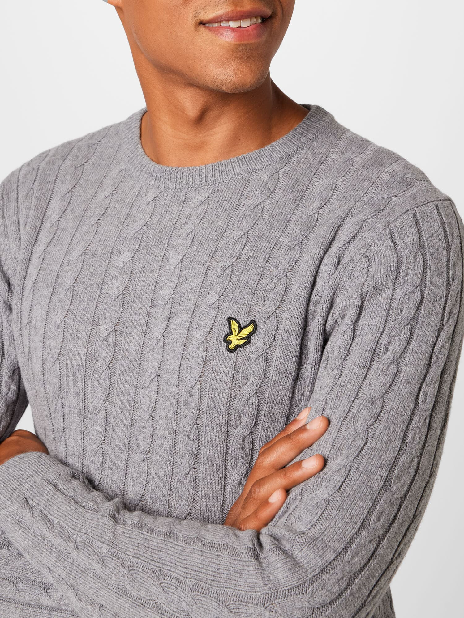 Lyle & Scott Sveter 'Cable Jumper' sivá - Pepit.sk