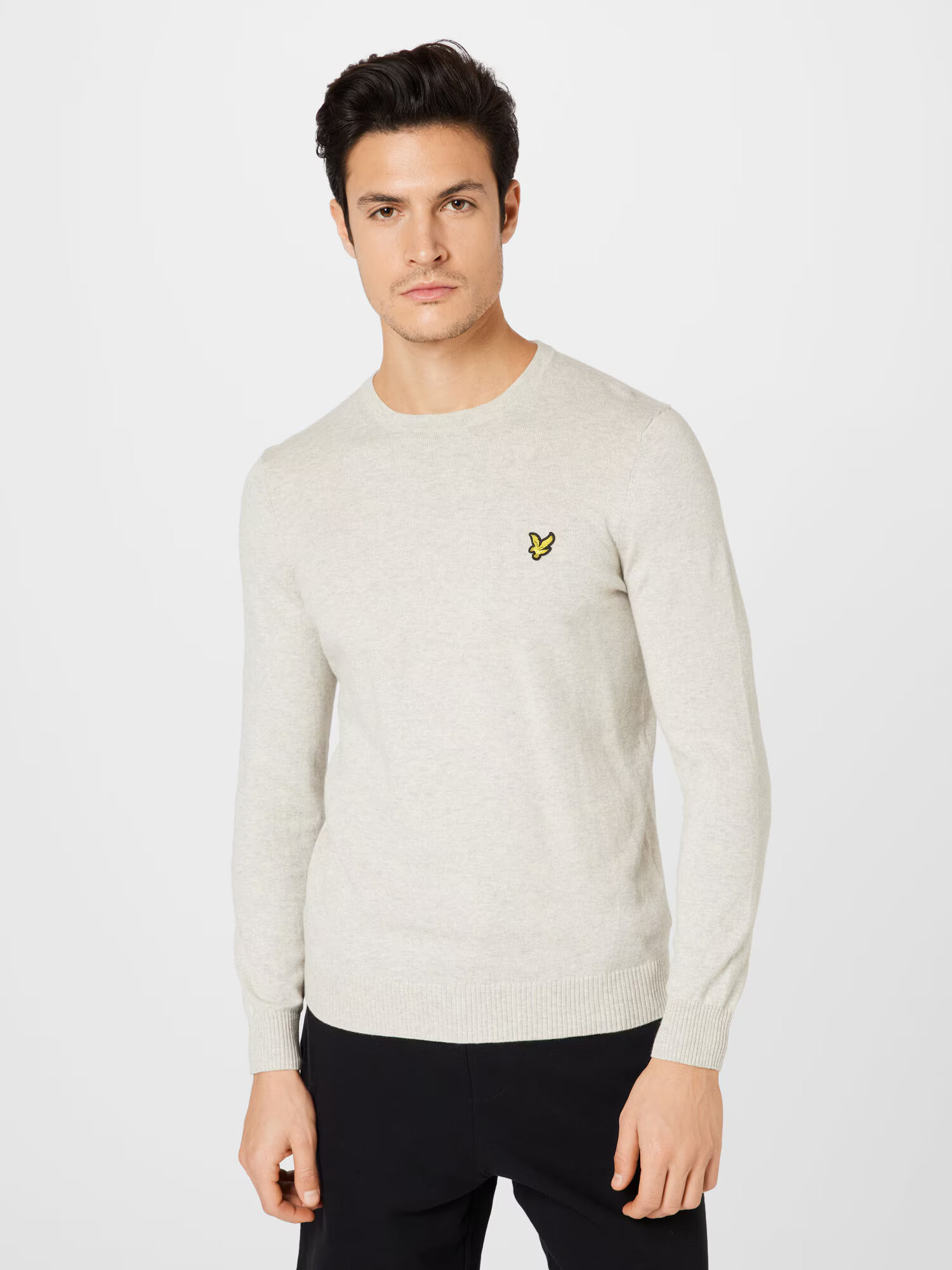 Lyle & Scott Sveter žltá / svetlosivá / čierna - Pepit.sk