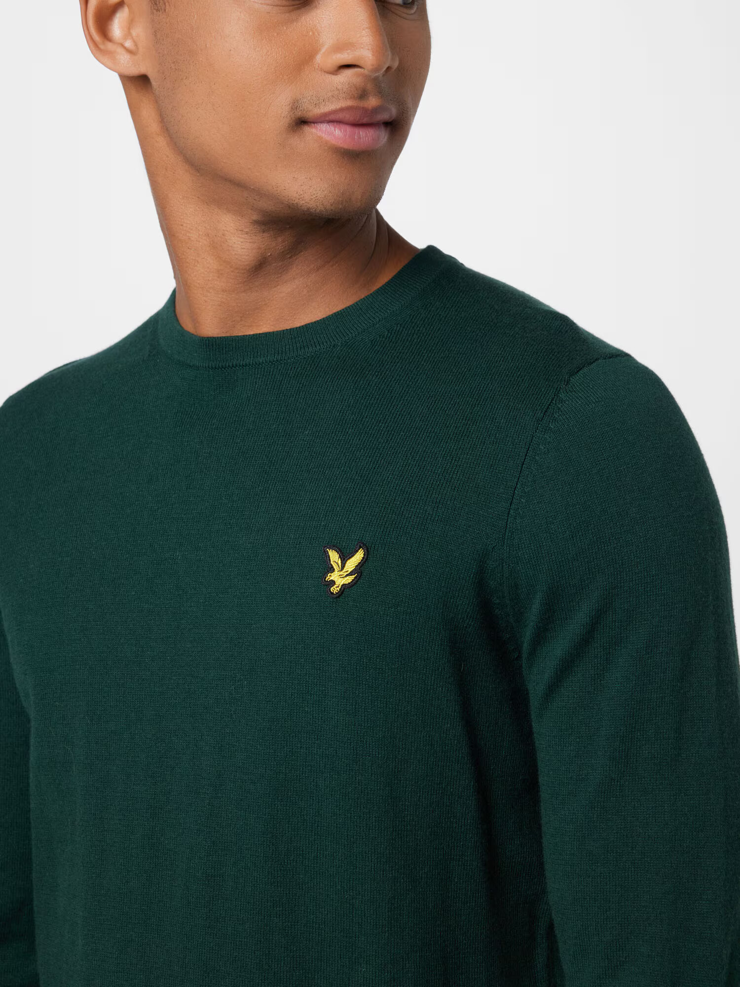 Lyle & Scott Sveter žltá / tmavozelená / čierna - Pepit.sk