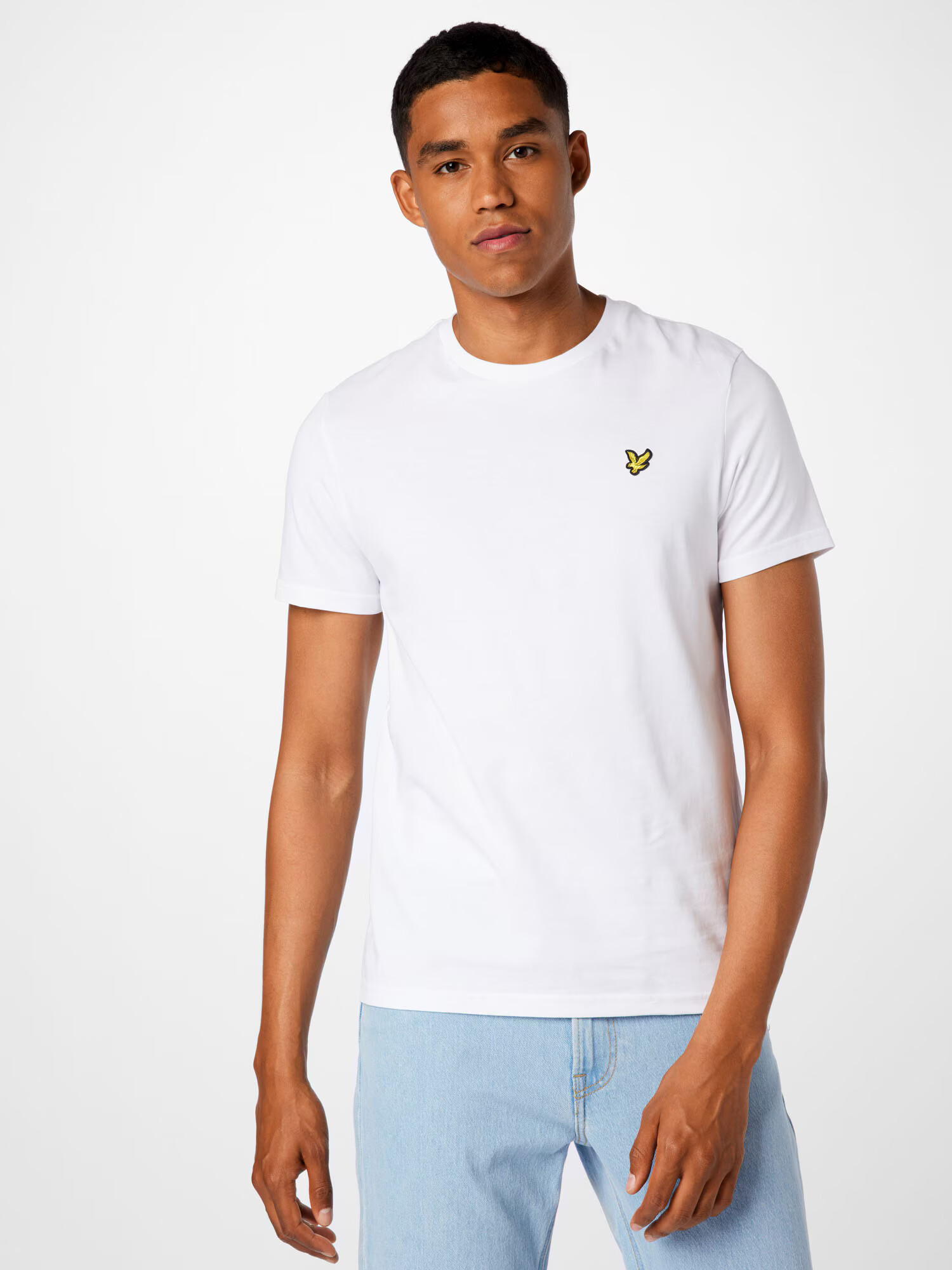 Lyle & Scott Tričko 'Plain' zlatá žltá / čierna / biela - Pepit.sk