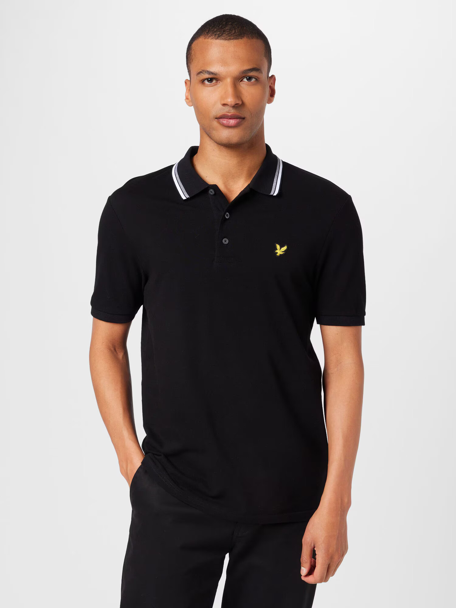 Lyle & Scott Tričko čierna / šedobiela - Pepit.sk