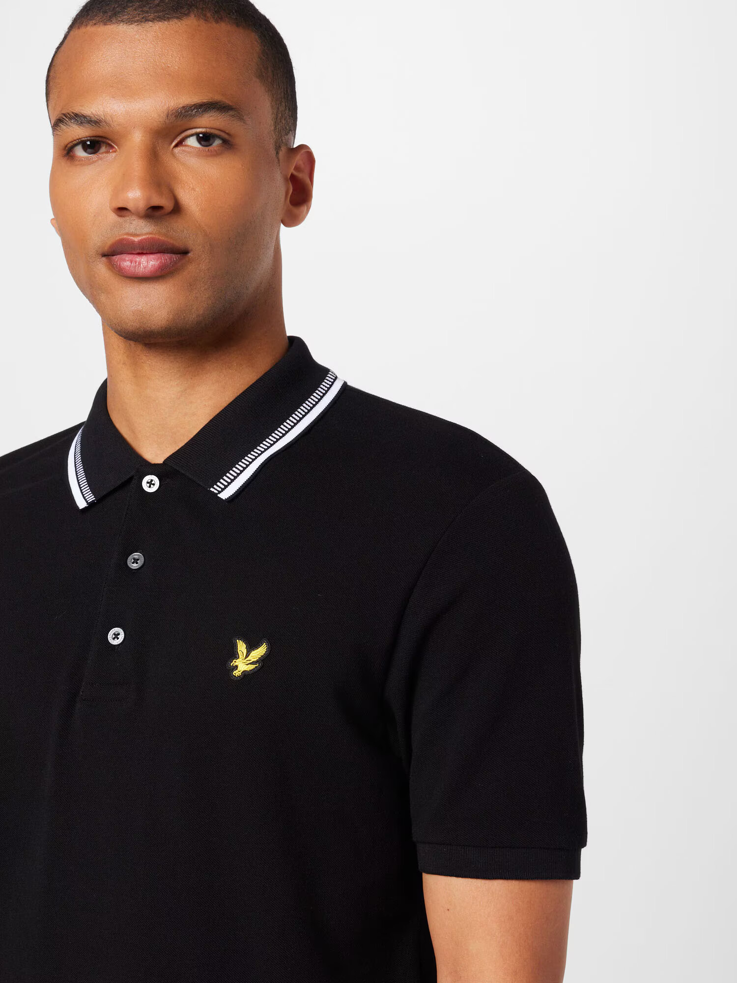 Lyle & Scott Tričko čierna / šedobiela - Pepit.sk