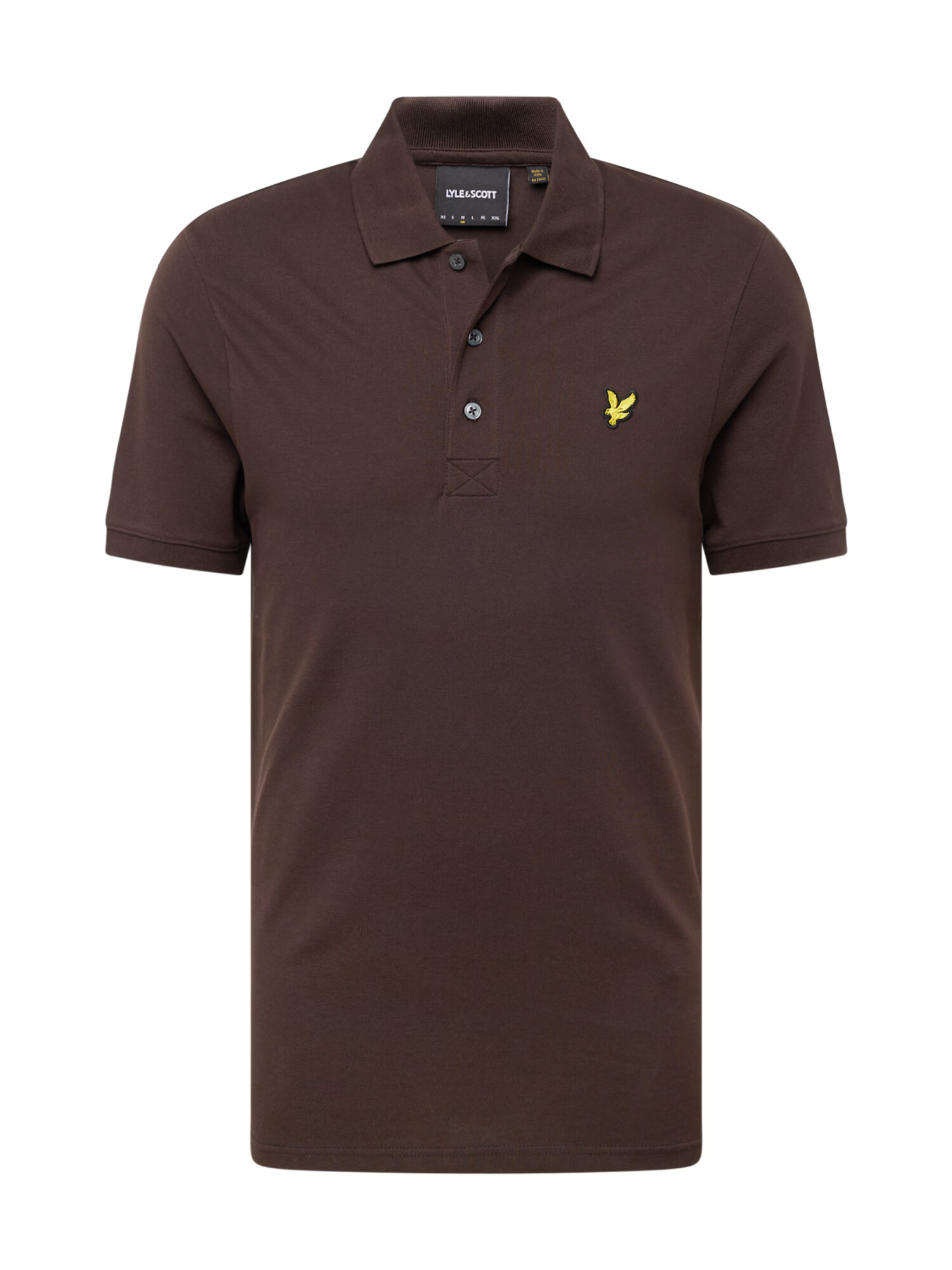 Lyle & Scott Tričko čokoládová / žltá / čierna - Pepit.sk