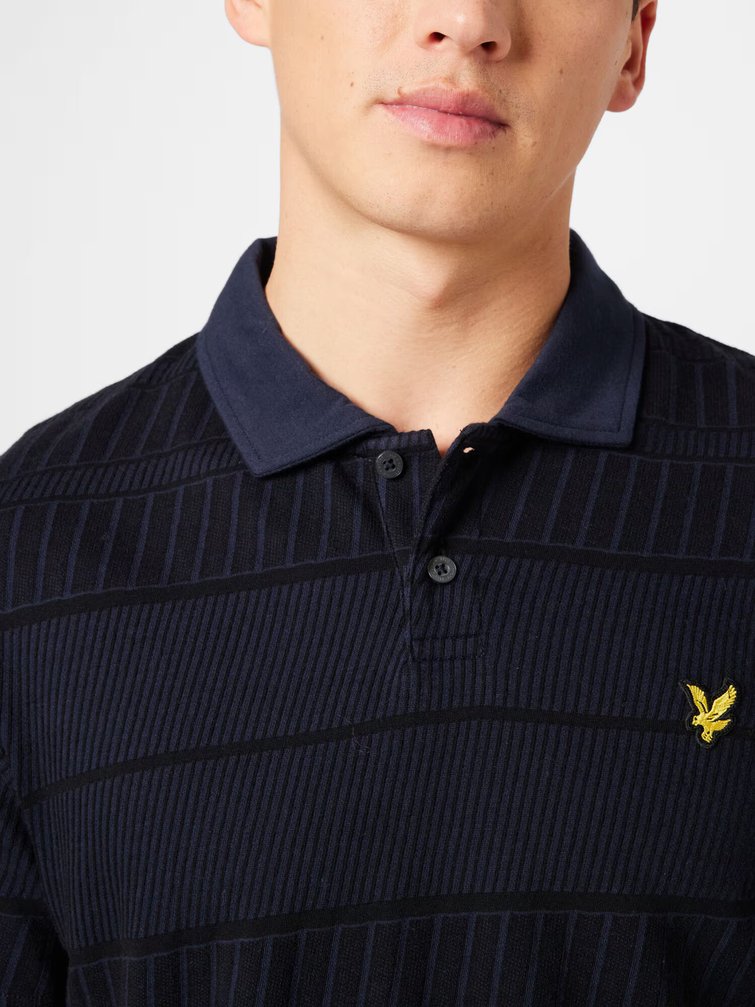 Lyle & Scott Tričko 'Grid' námornícka modrá / tmavomodrá / žltá / čierna - Pepit.sk