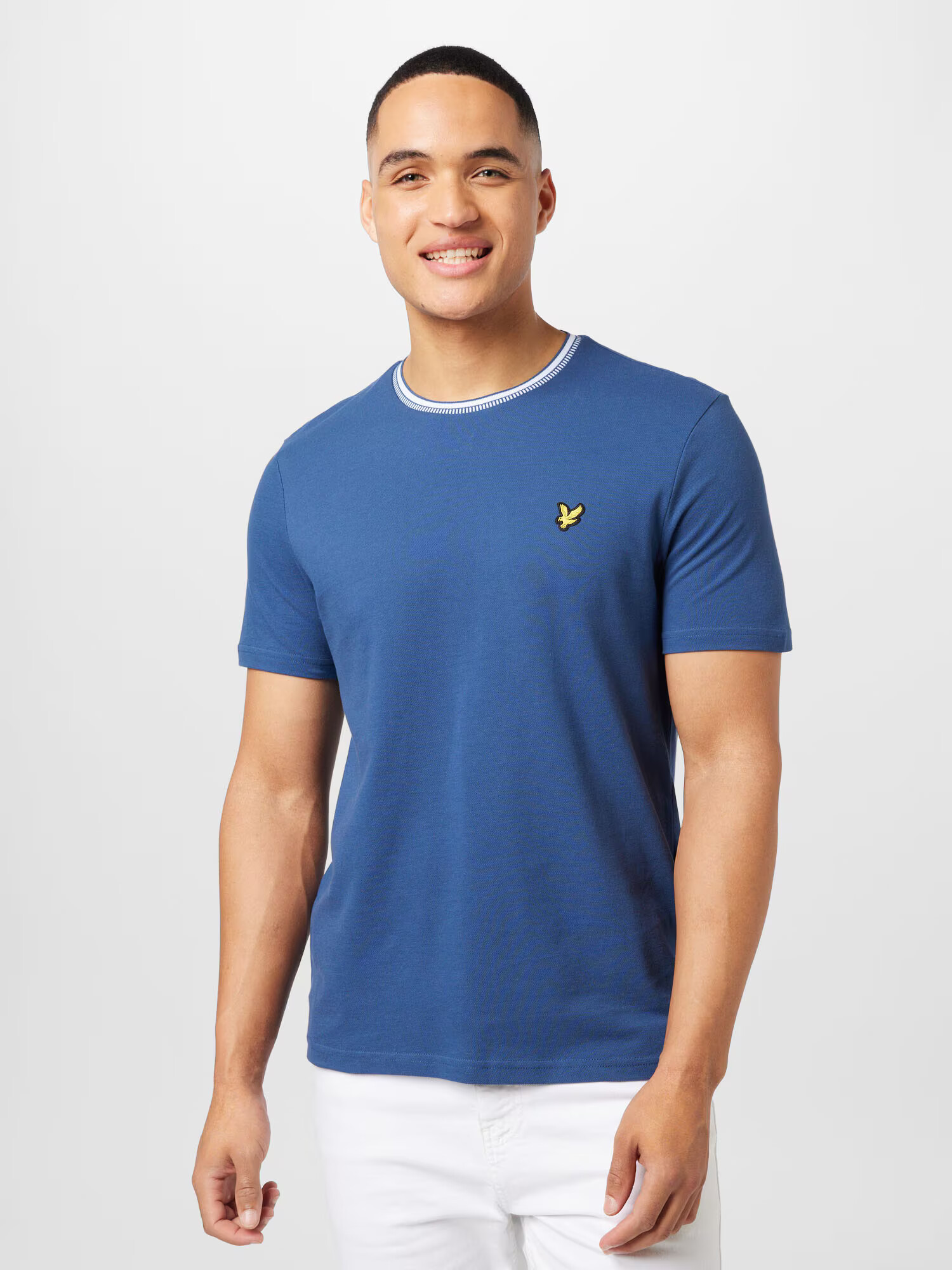 Lyle & Scott Tričko kráľovská modrá / zlatá žltá / čierna / biela - Pepit.sk