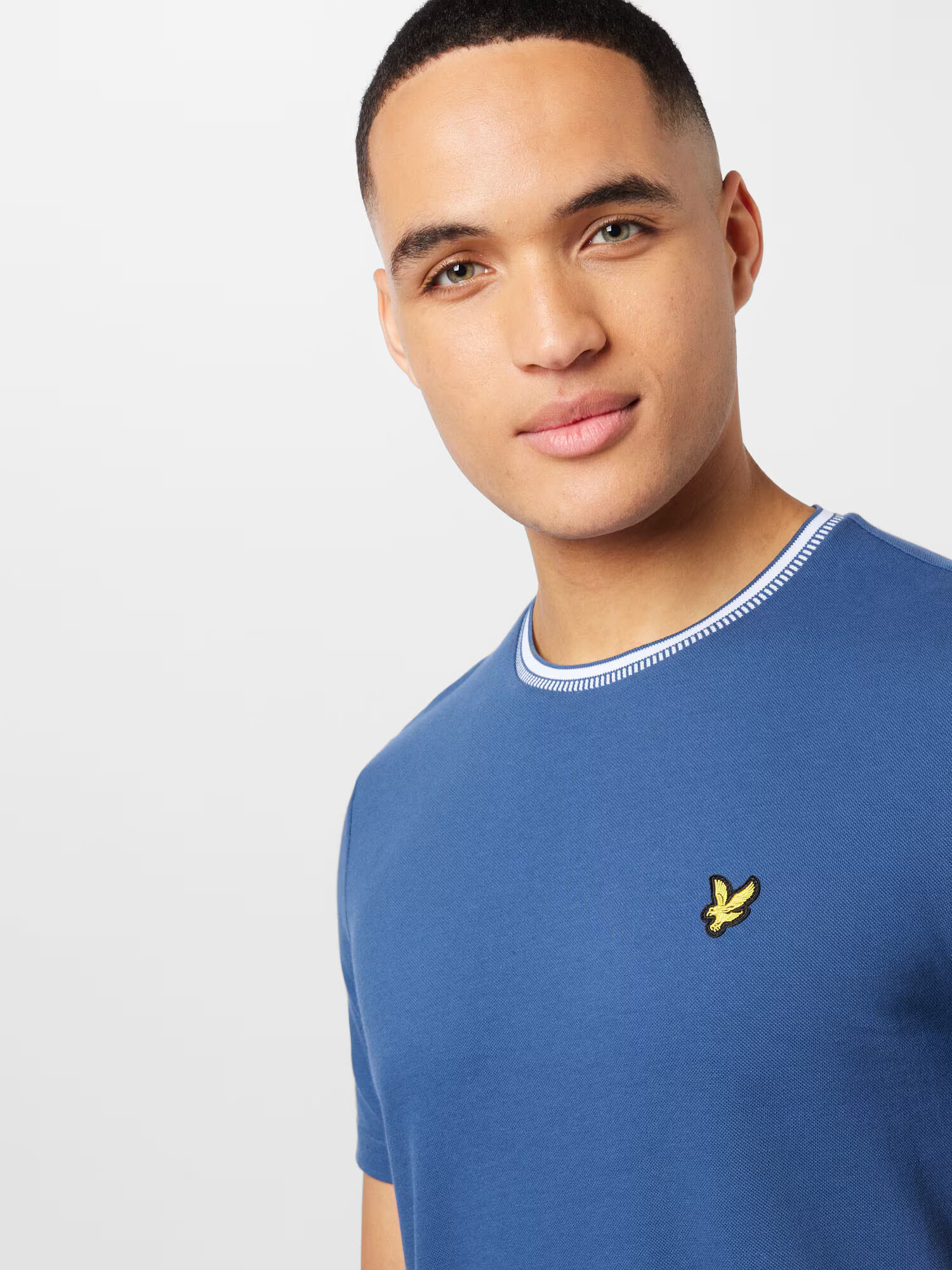 Lyle & Scott Tričko kráľovská modrá / zlatá žltá / čierna / biela - Pepit.sk